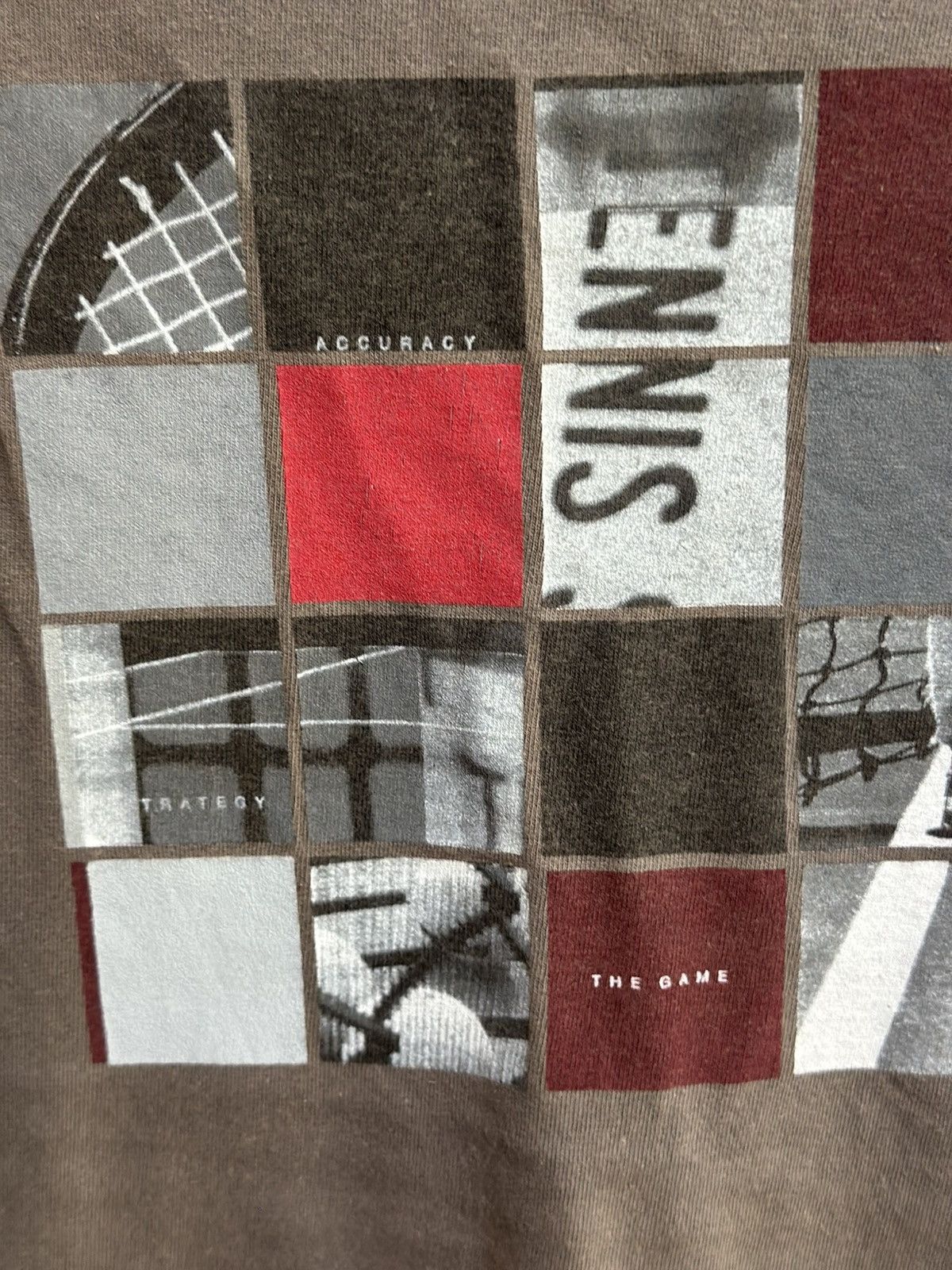 Nike Thrashed Vintage 90s Nike Court Sun Faded Tee Size US XL / EU 56 / 4 - 7 Thumbnail