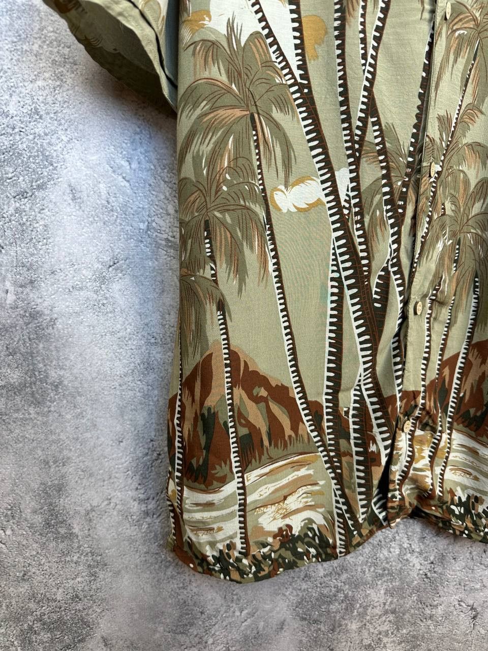 Allsaints AllSaints Nalu Tropical Hawaiian Palm Shirt SS Viscose Size US L / EU 52-54 / 3 - 6 Thumbnail