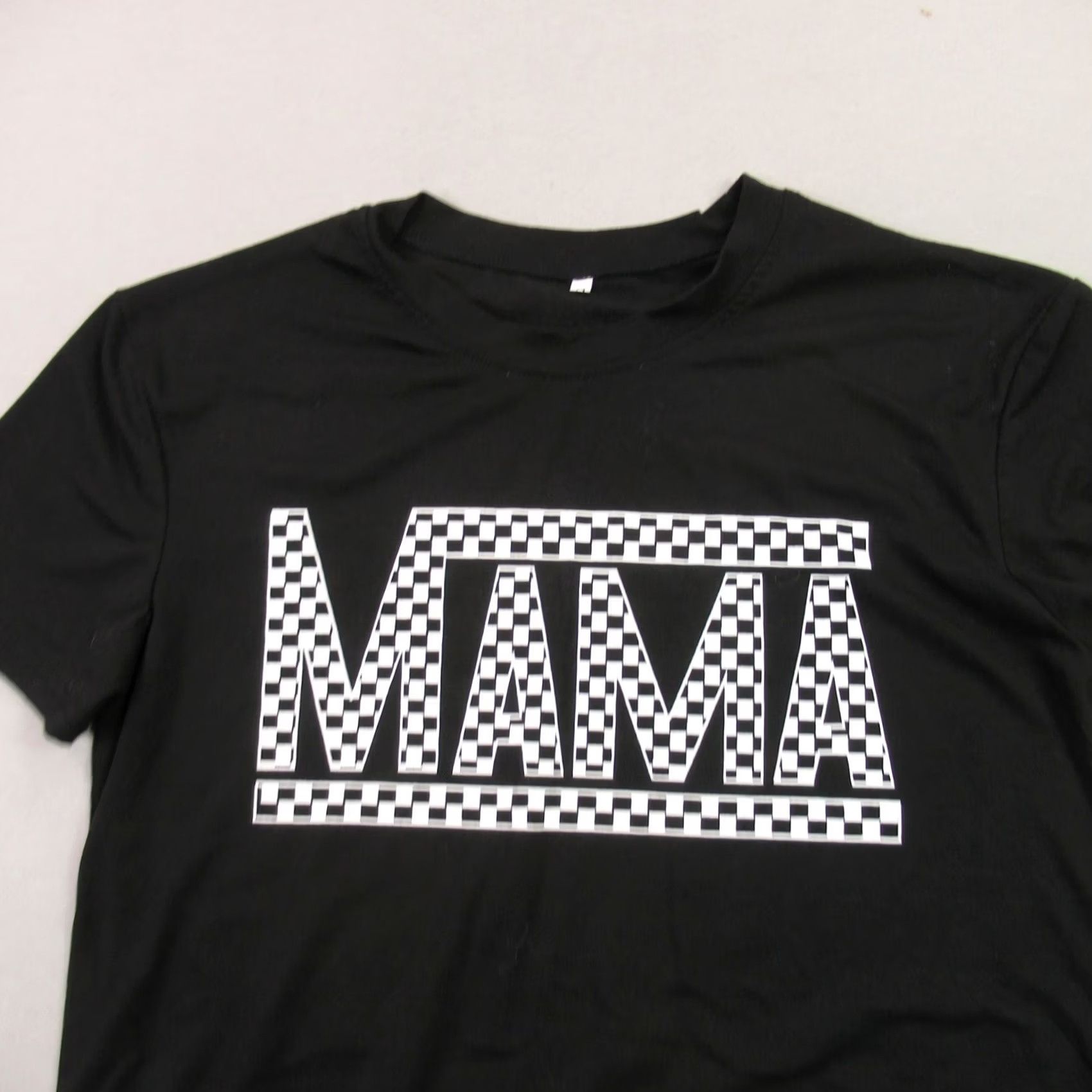 Vintage Mama Shirt Womens Small Short Sleeve Lightweight Crew Neck Black Shirt Size M / US 6-8 / IT 42-44 - 2 Thumbnail