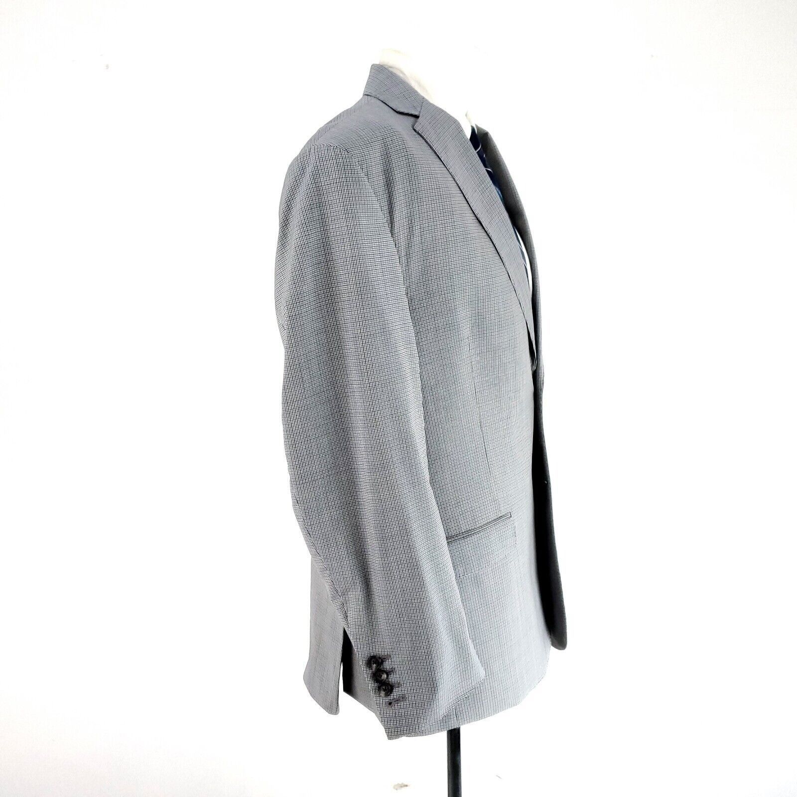 Jos. A. Bank Joseph Jos A Bank Wool 2 Button Blazer 42R Gray Green Blue C Size 42R - 8 Thumbnail