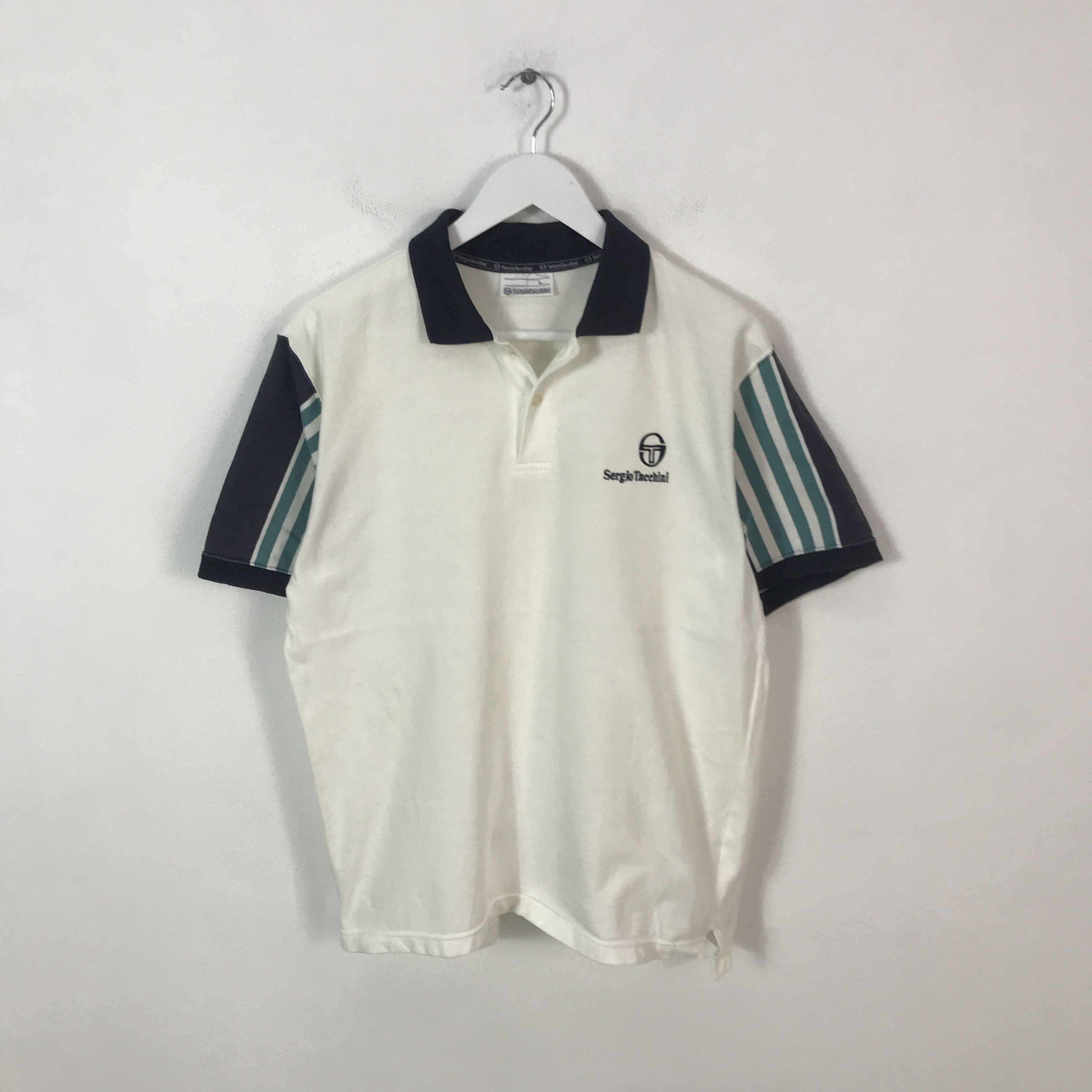 Sergio Tacchini Vtg sergio tacchini Sportwear Polo t-shirt Size US L / EU 52-54 / 3 - 1 Thumbnail
