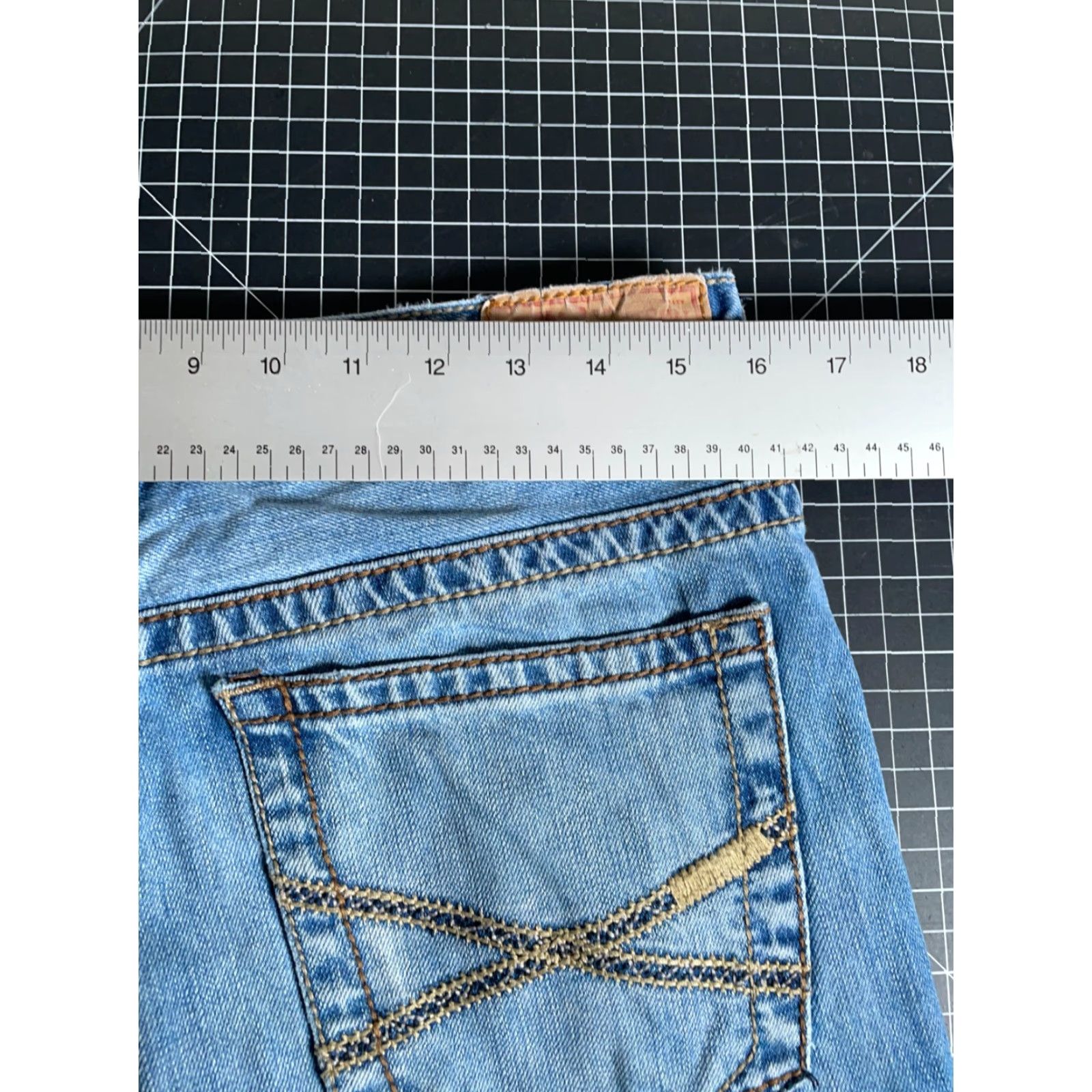 Stetson John B. Stetson 1520 Standard Straight Leg Jeans Men 31 x 33.5 Blue Denim Size US 31 - 5 Thumbnail