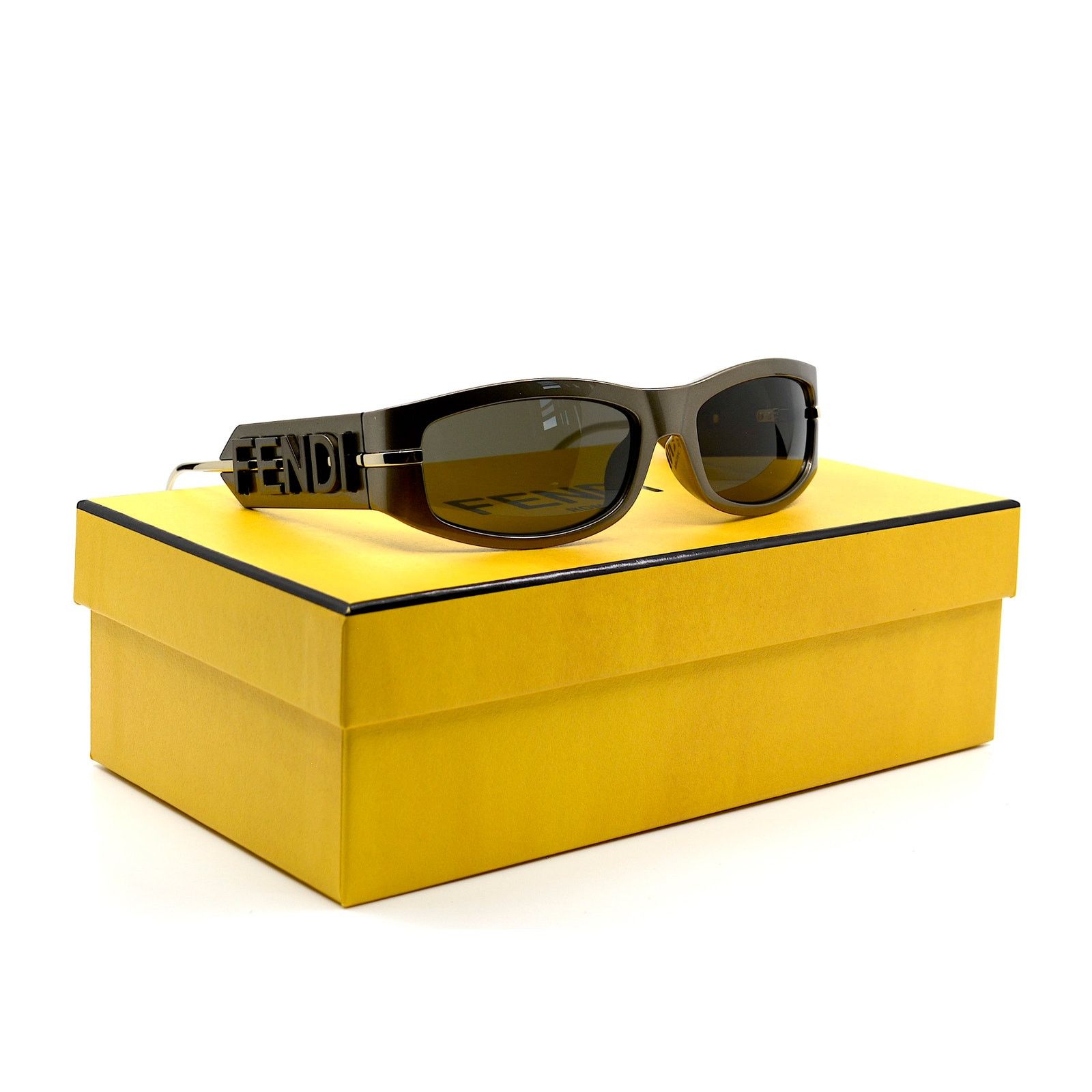 Fendi NEW FENDI FE40120I 45E SHINY BROWN AUTHENTIC SUNGLASSES Size ONE SIZE - 12 Thumbnail