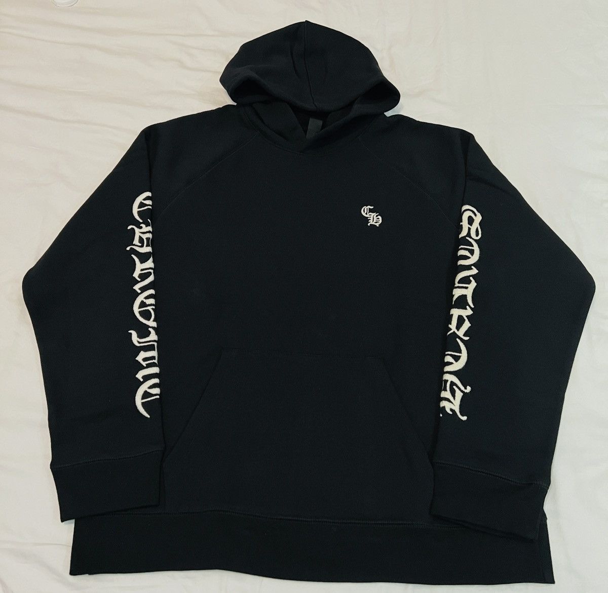 image of Chrome Hearts Embroidered Logo Hoodie in Black, Men's (Size XL)