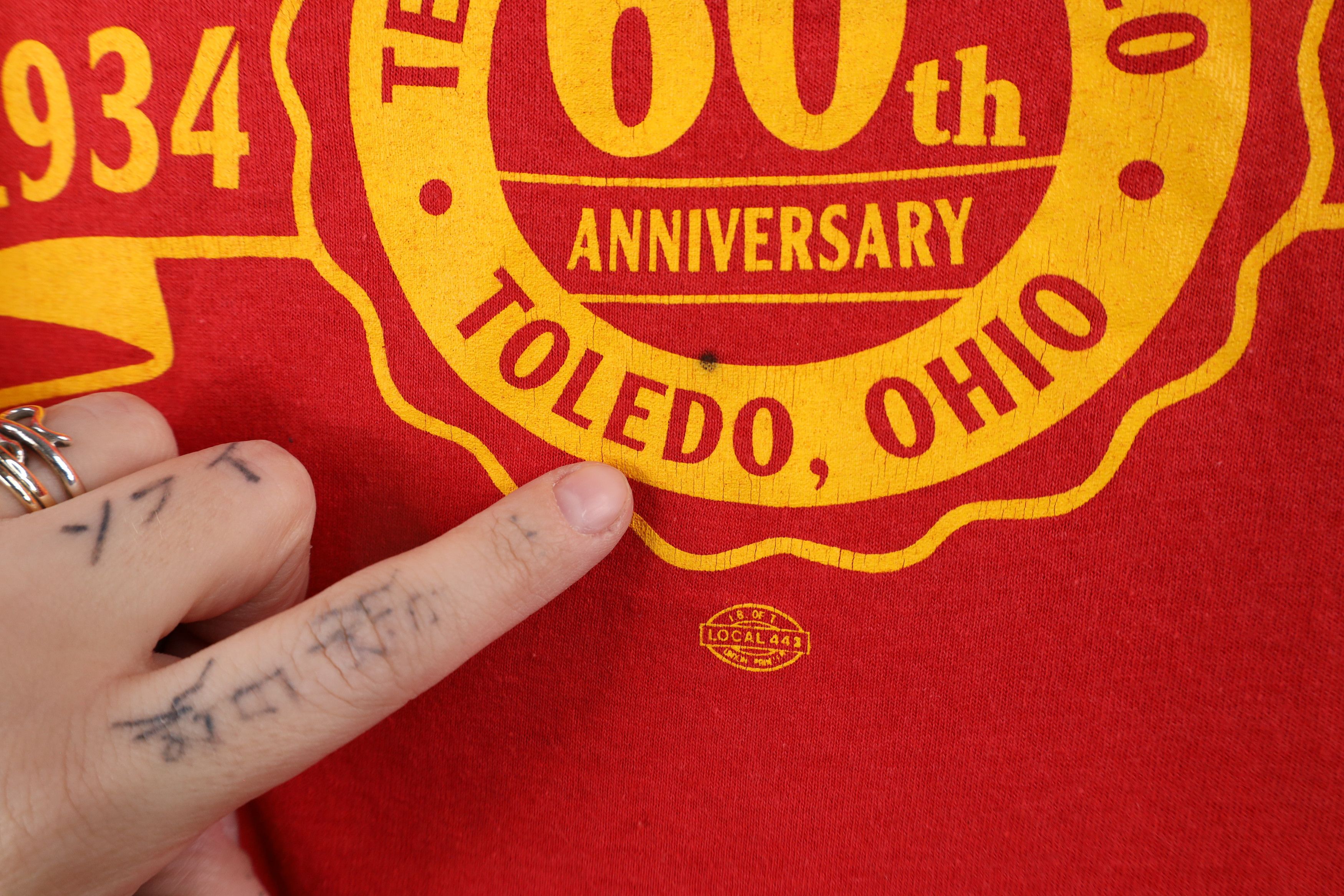 Vintage Vintage 90s 60th Anniversary Teamsters Local 20 T-Shirt USA Size US XXL / EU 58 / 5 - 9 Thumbnail