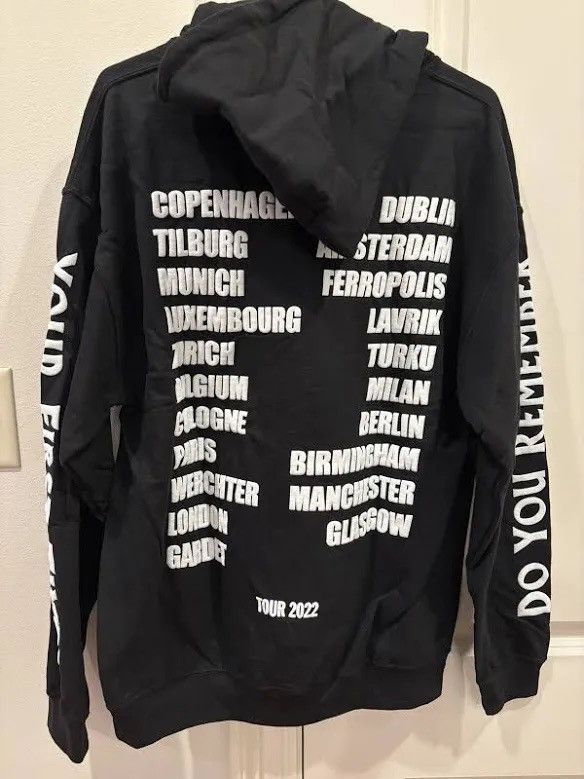 Band Tees The Kid Laroi black Hoodie, NEW, Small, EOTW Tour, PuffPrint Size US S / EU 44-46 / 1 - 8 Thumbnail