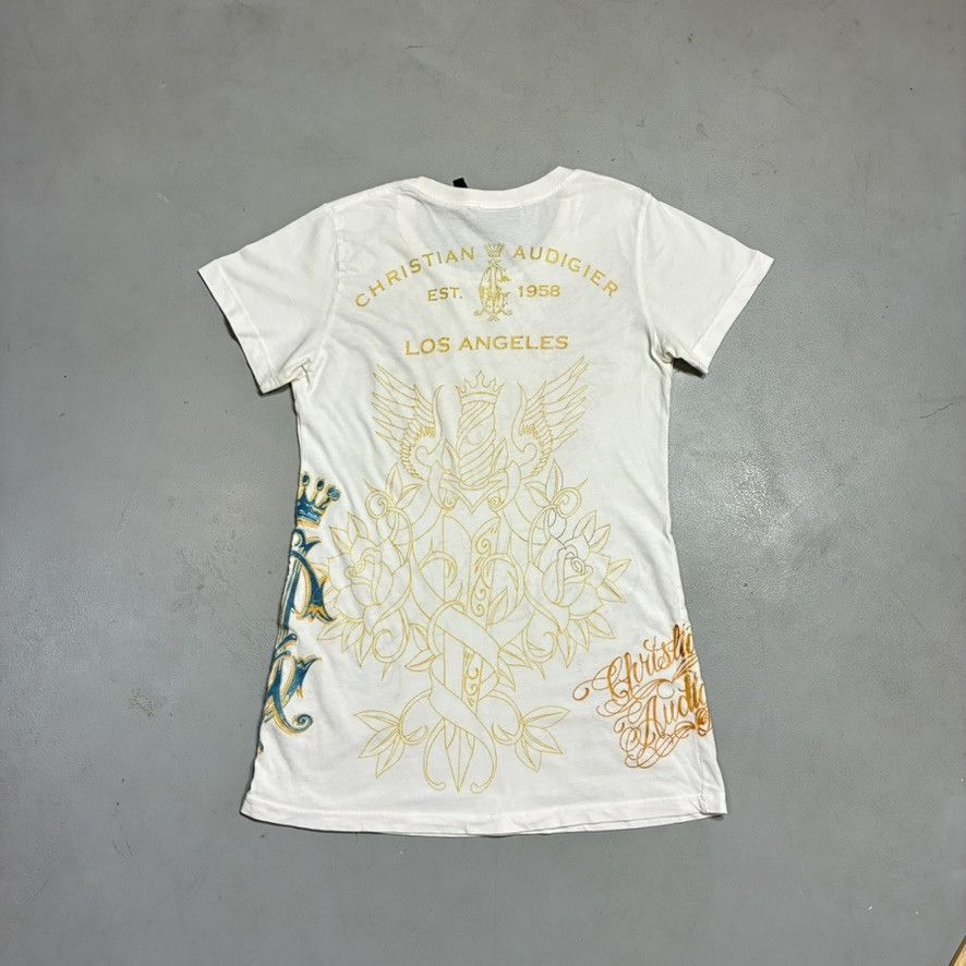 Christian Audigier Christian Audigier “God Save the Queen” Rhinestone Crown Tee Size S / US 4 / IT 40 - 2 Thumbnail