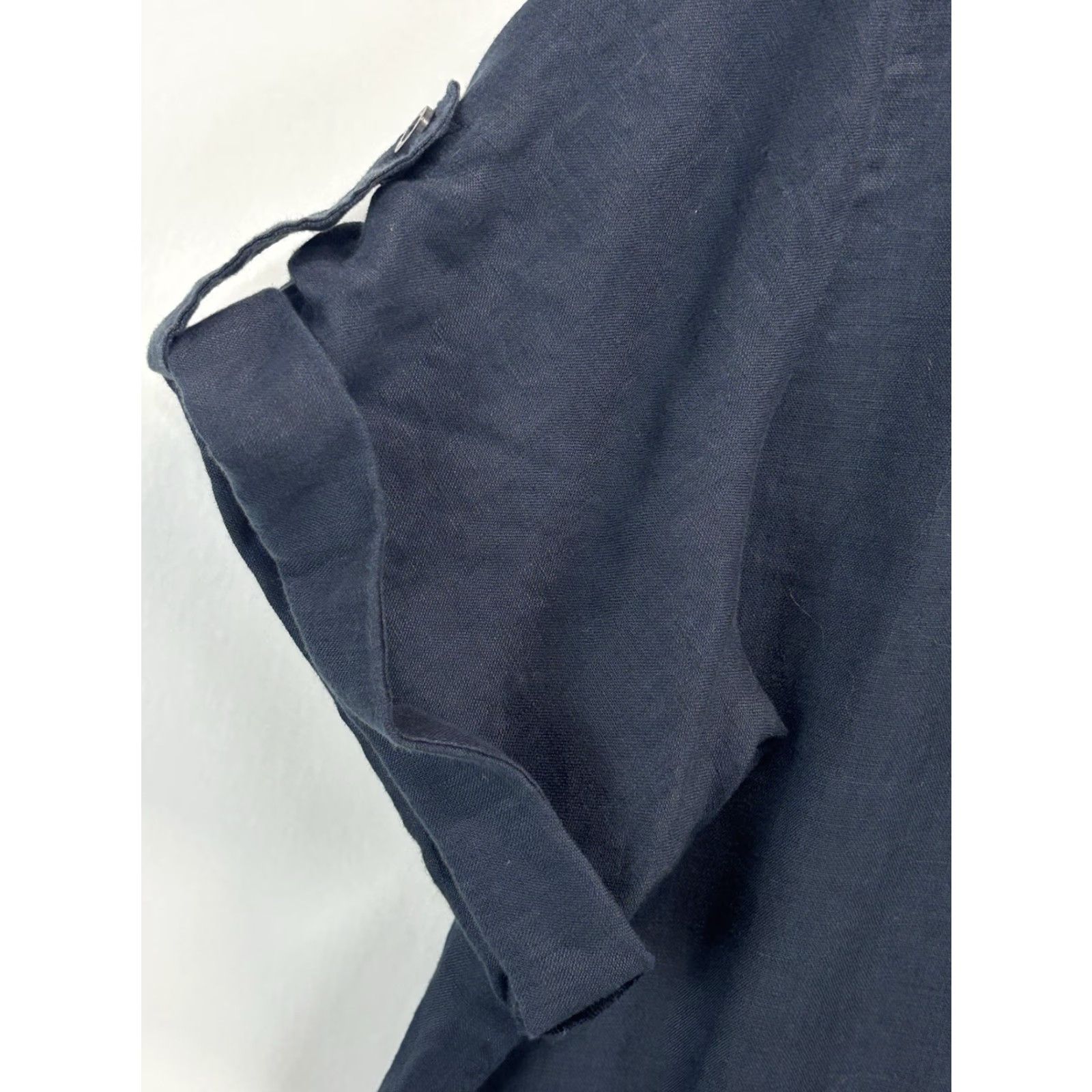 Ralph Lauren VINTAGE Lauren Ralph Lauren Women’s Linen Shorts Jumpsuit Sz 10 Navy Blue Casual Summer Beach Size 32" / US 10 / IT 46 - 5 Thumbnail