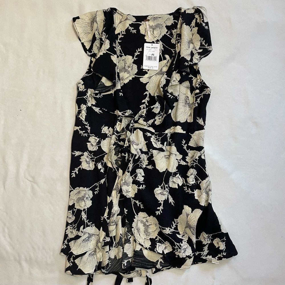 Free People NWT New $128 Free People French Quarter Wrap Mini Dress Siz Size XS / US 0-2 / IT 36-38 - 6 Thumbnail