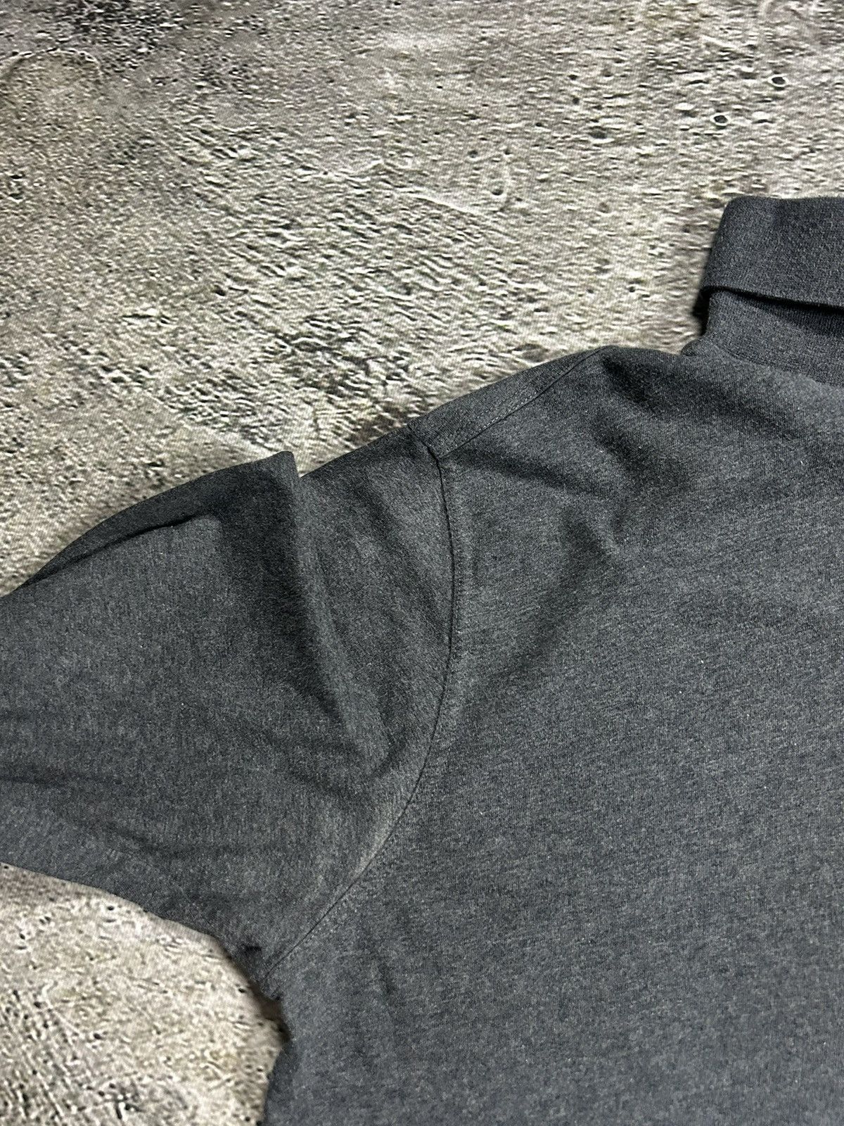 Yves Saint Laurent 90s Yves Saint Laurent vintage grey turtleneck YSL logo Size US L / EU 52-54 / 3 - 6 Thumbnail