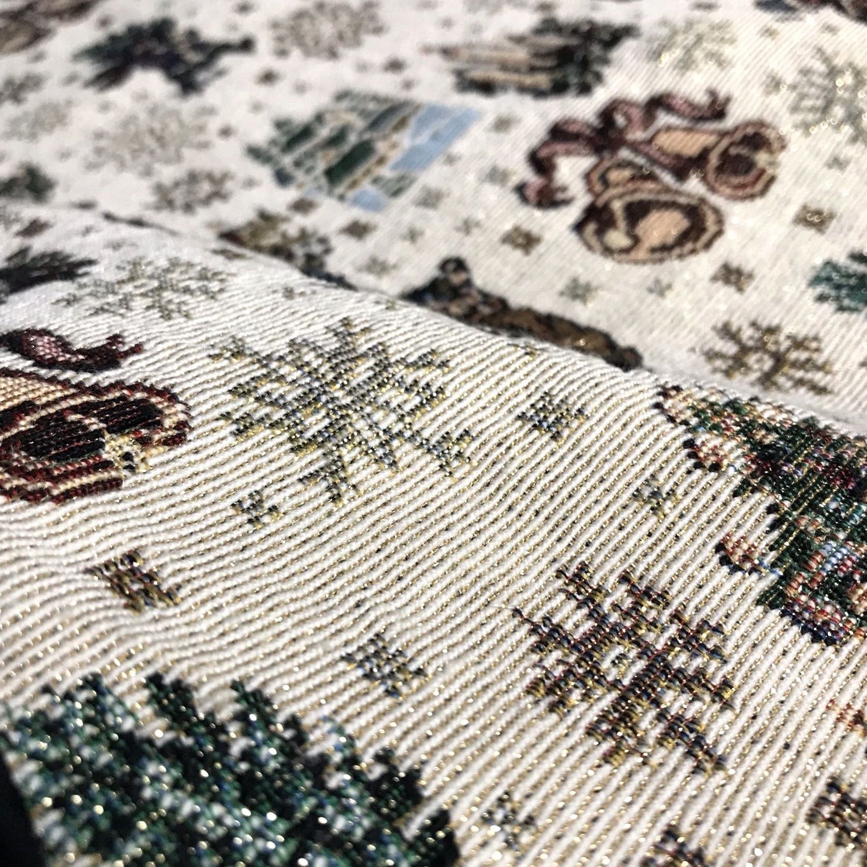 Vintage VINTAGE Bobbie Brooks Women Beige Christmas Shimmer Tapestry Button-Up Vest XL Size XL / US 12-14 / IT 48-50 - 6 Thumbnail