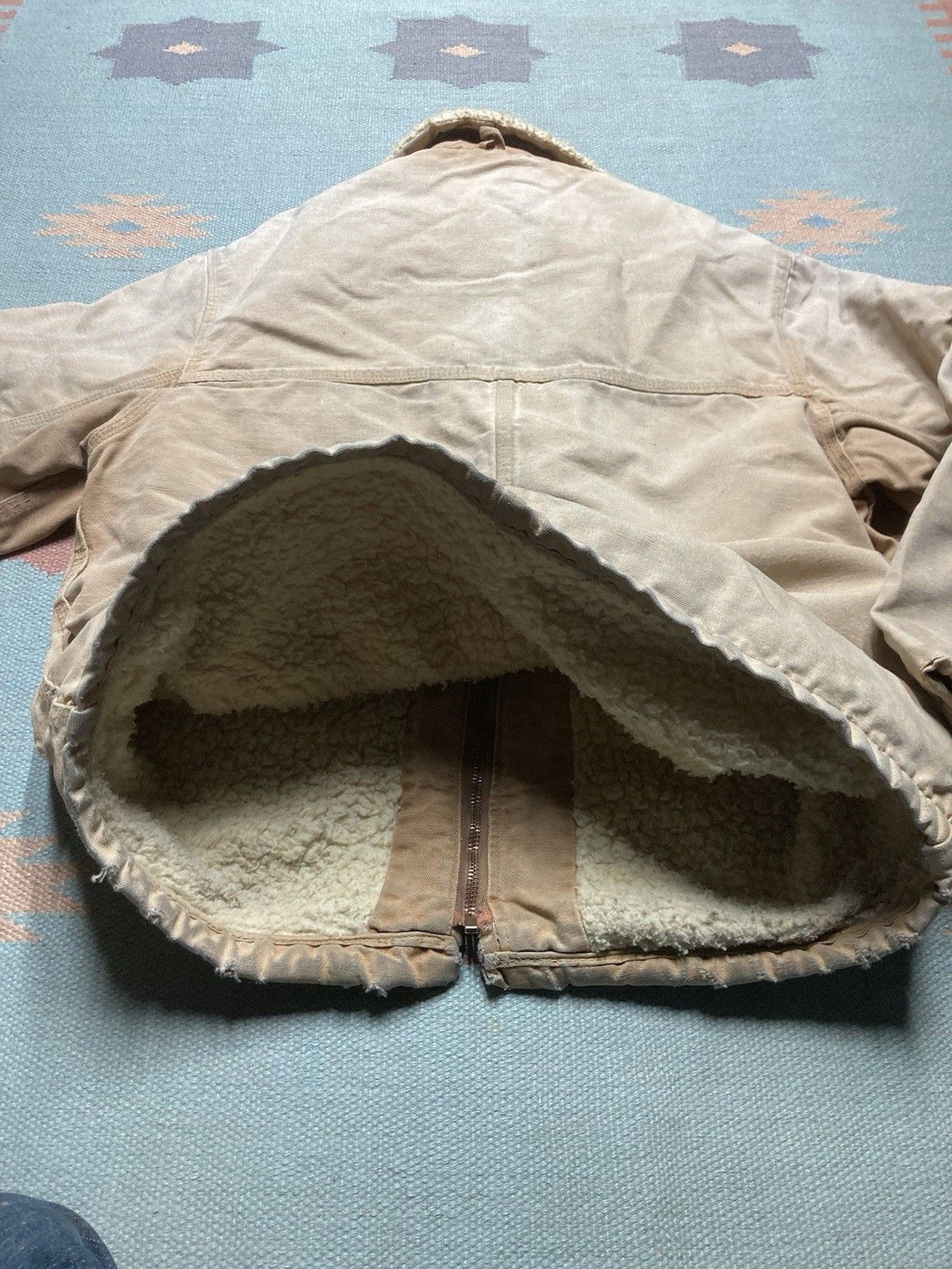 Carhartt × Vintage 70s carhartt jacket sherpa western ranch barn coat canvas L Size US L / EU 52-54 / 3 - 9 Thumbnail