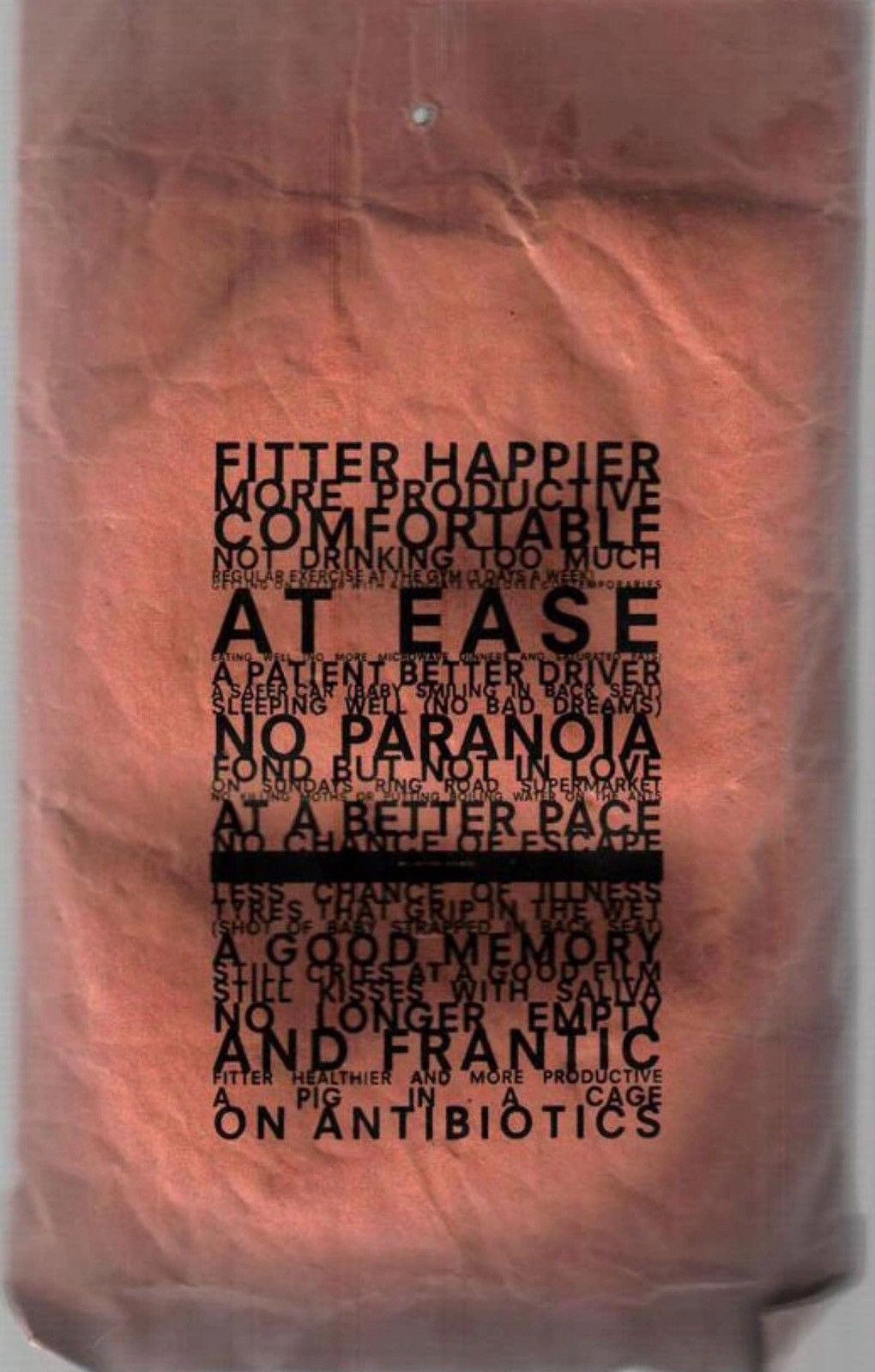 Other VTG 1997 Radiohead Ok Computer Album Fitter Happier Band Tee Size US L / EU 52-54 / 3 - 23 Thumbnail