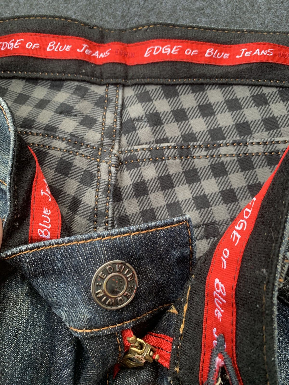Edwin RARE 💥 Edwin EDGE WOLD FIRE jeans faded style. Size US 30 / EU 46 - 7 Thumbnail