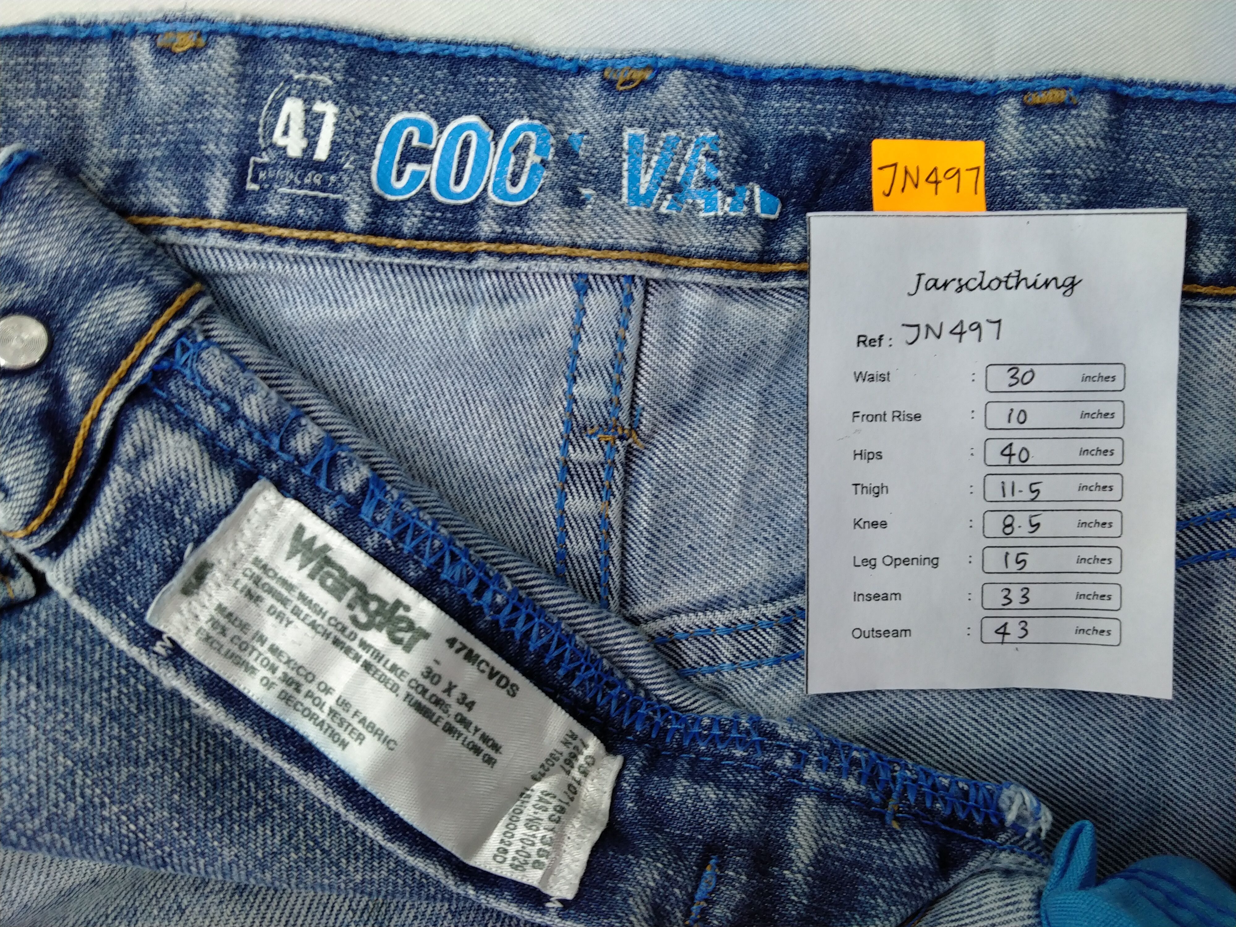 Wrangler Wrangler Distressed Denim 30 x 33 -JN497 Size US 30 / EU 46 - 10 Thumbnail