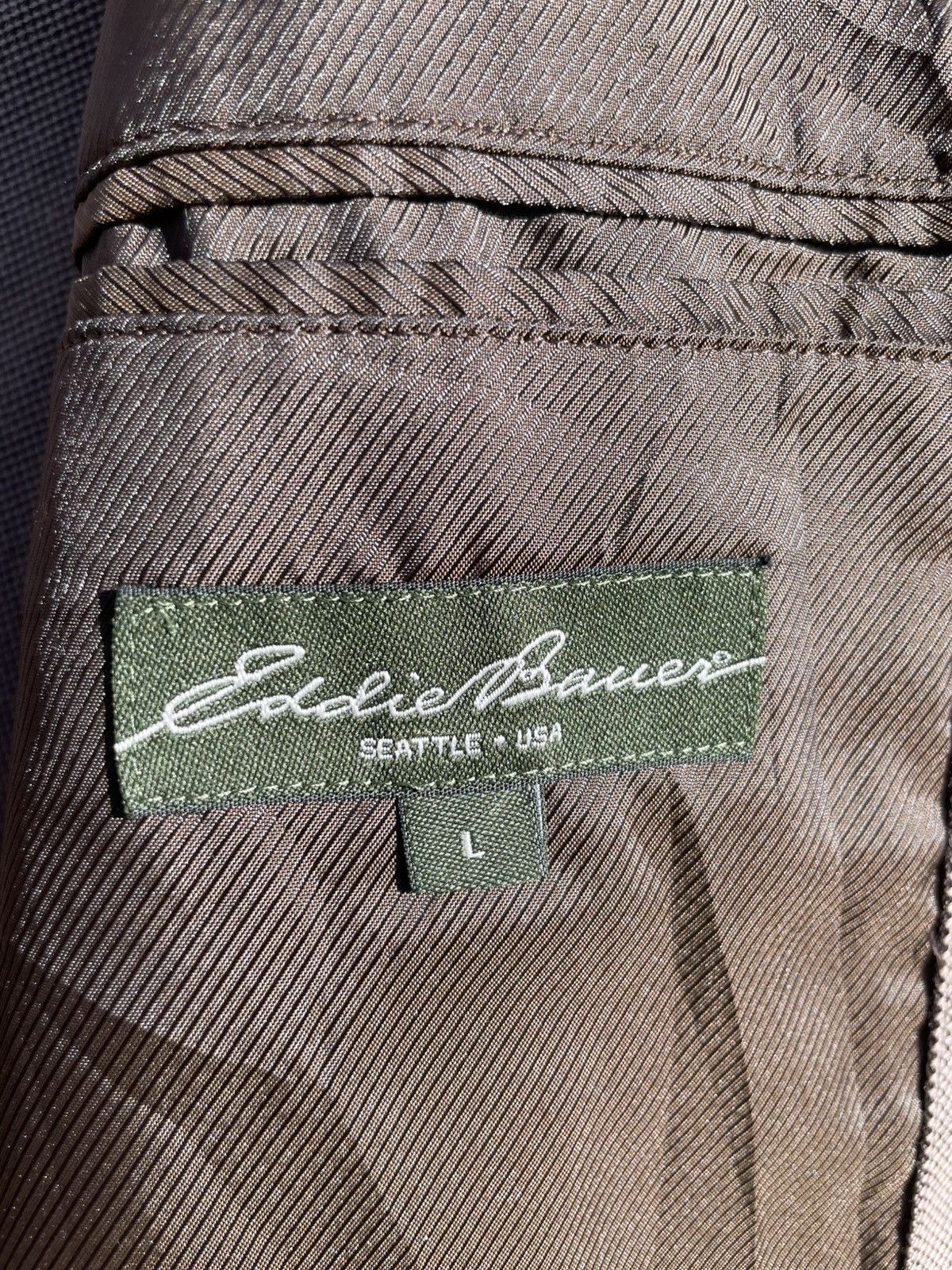 Eddie Bauer RARE🔥 Eddie Bauer Brown Cotton Blend Blazer Jacket Size US L / EU 52-54 / 3 - 7 Thumbnail