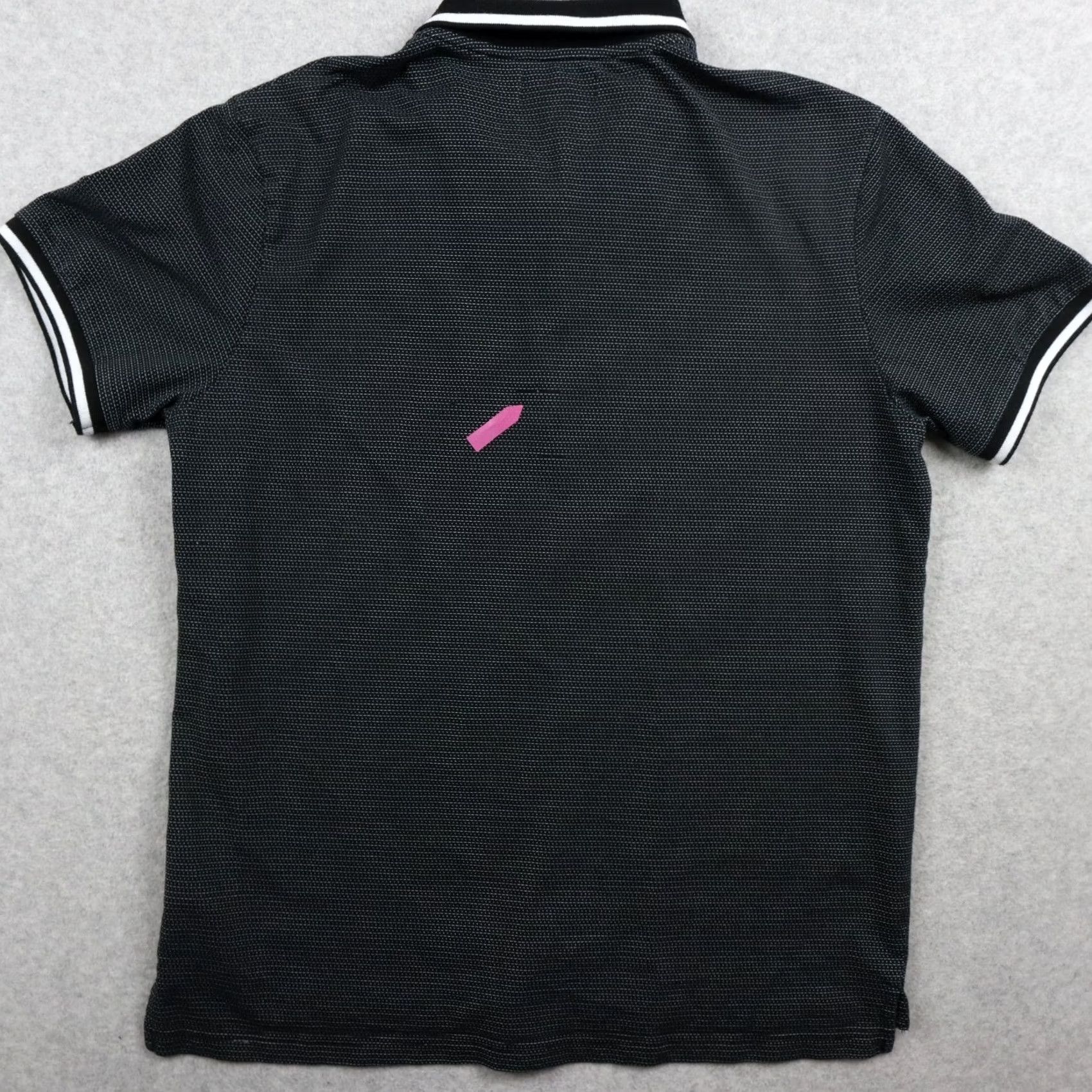Guess GUESS Polo Shirt Mens Large 1/4 Zip Casual Knit Logo Black Pattern Short Sleeve Polo Size US L / EU 52-54 / 3 - 7 Thumbnail