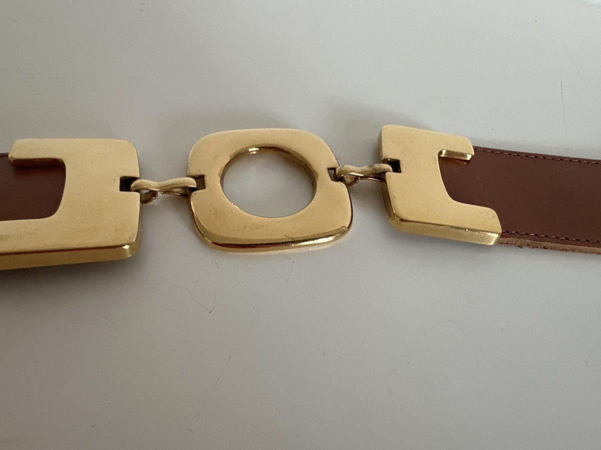 Vintage Brown and gold belt Size ONE SIZE - 2 Thumbnail