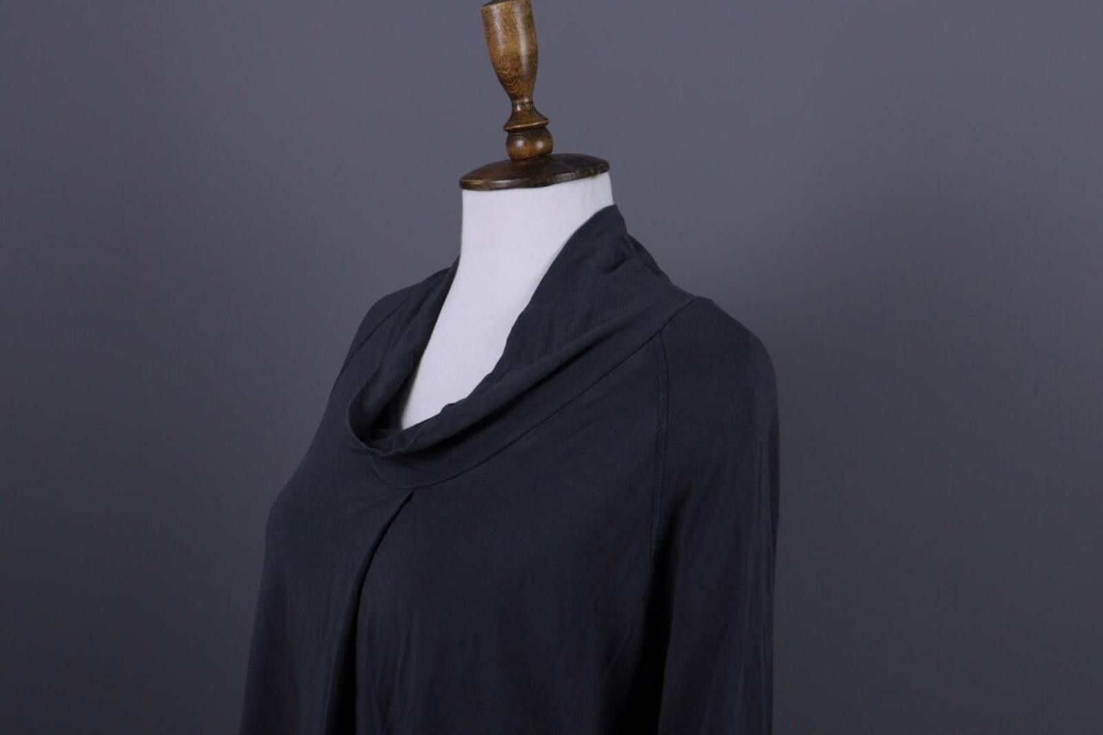 Oscar De La Renta Oska Gray Lagenlook Cowl Neck Pullover Tunic Shirt Size 2 Size XS / US 0-2 / IT 36-38 - 7 Thumbnail