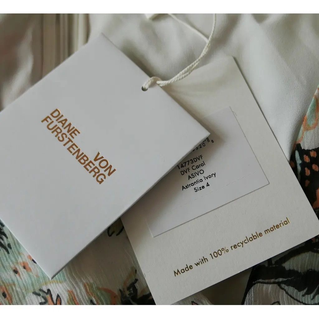 Diane von Furstenberg Diane Von Furstenberg Carol Chiffon Floral Dress Size S / US 4 / IT 40 - 7 Thumbnail