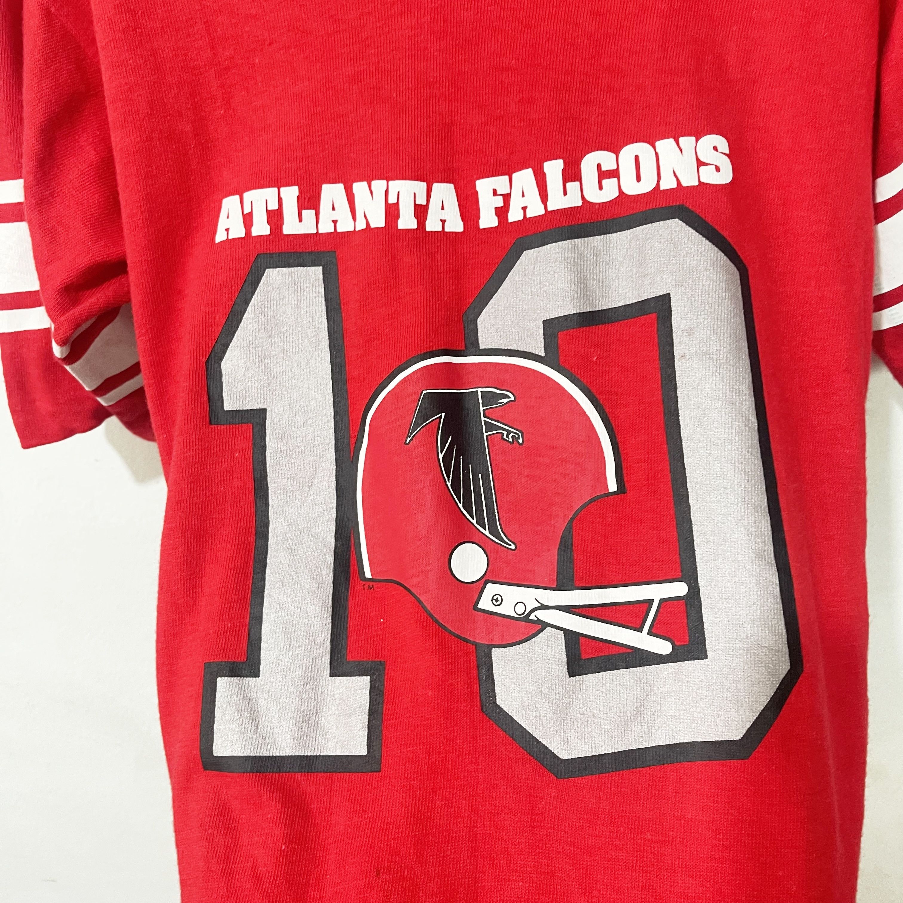 NFL Vintage 90s Atlanta Falcons 10 Jersey T-Shirt Size US XS / EU 42 / 0 - 8 Thumbnail