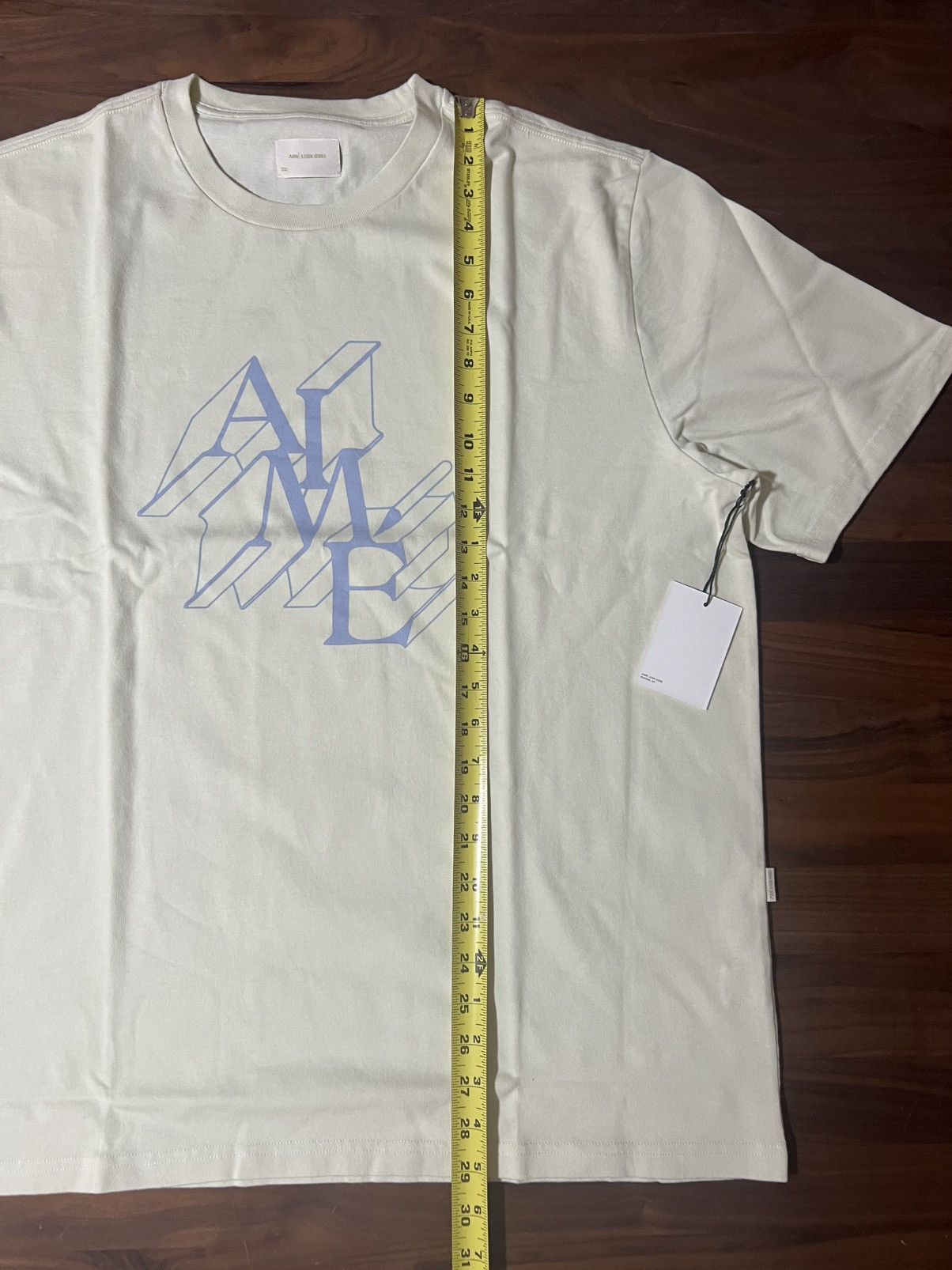Aime Leon Dore Aime Leon Dore ALD Dimensions Logo Tee in Silver Green XXL Size US XXL / EU 58 / 5 - 5 Thumbnail