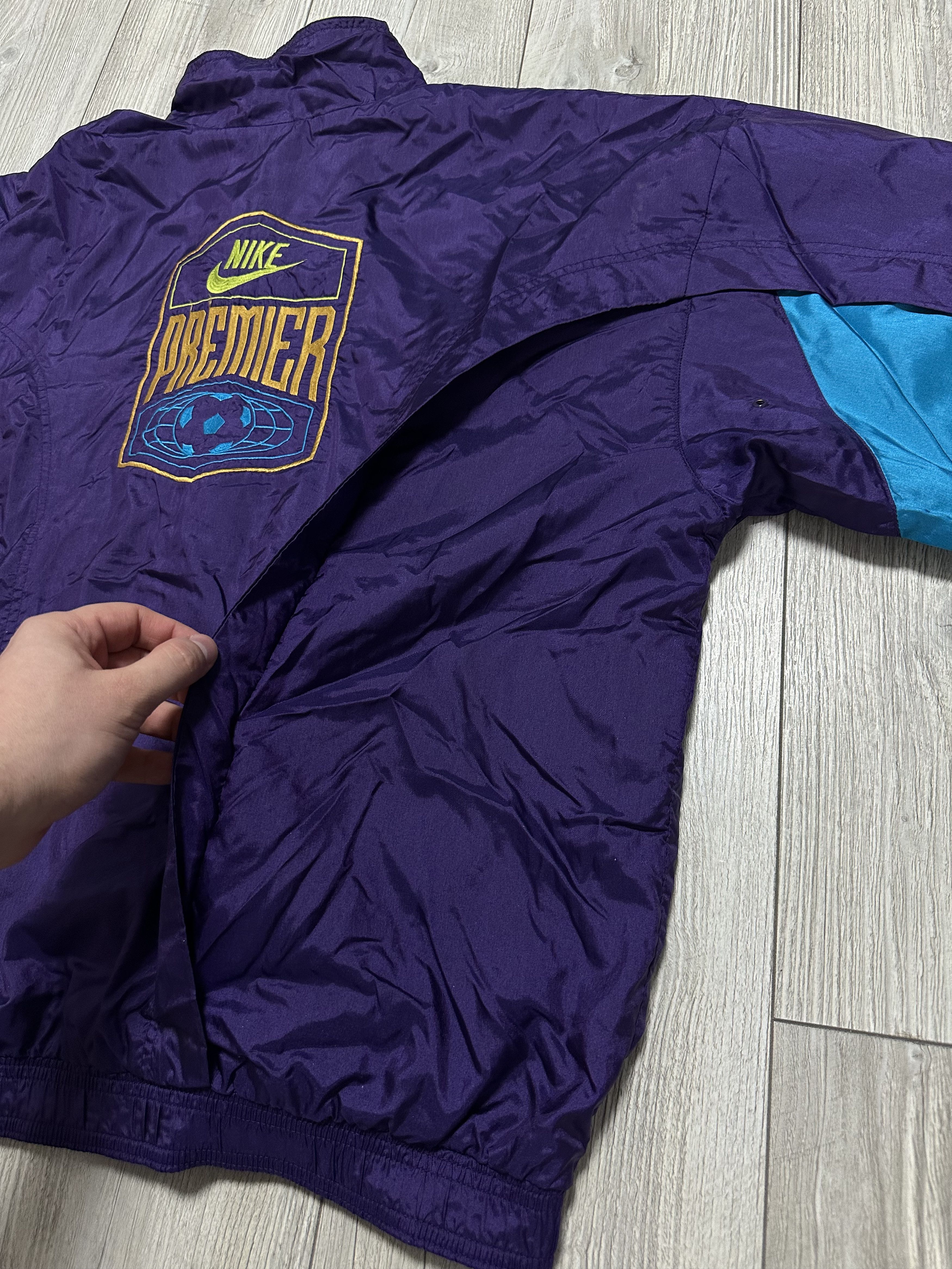 Nike Nike Vintage 90s Premier League Football Windbreaker Jacket Size US XL / EU 56 / 4 - 12 Thumbnail