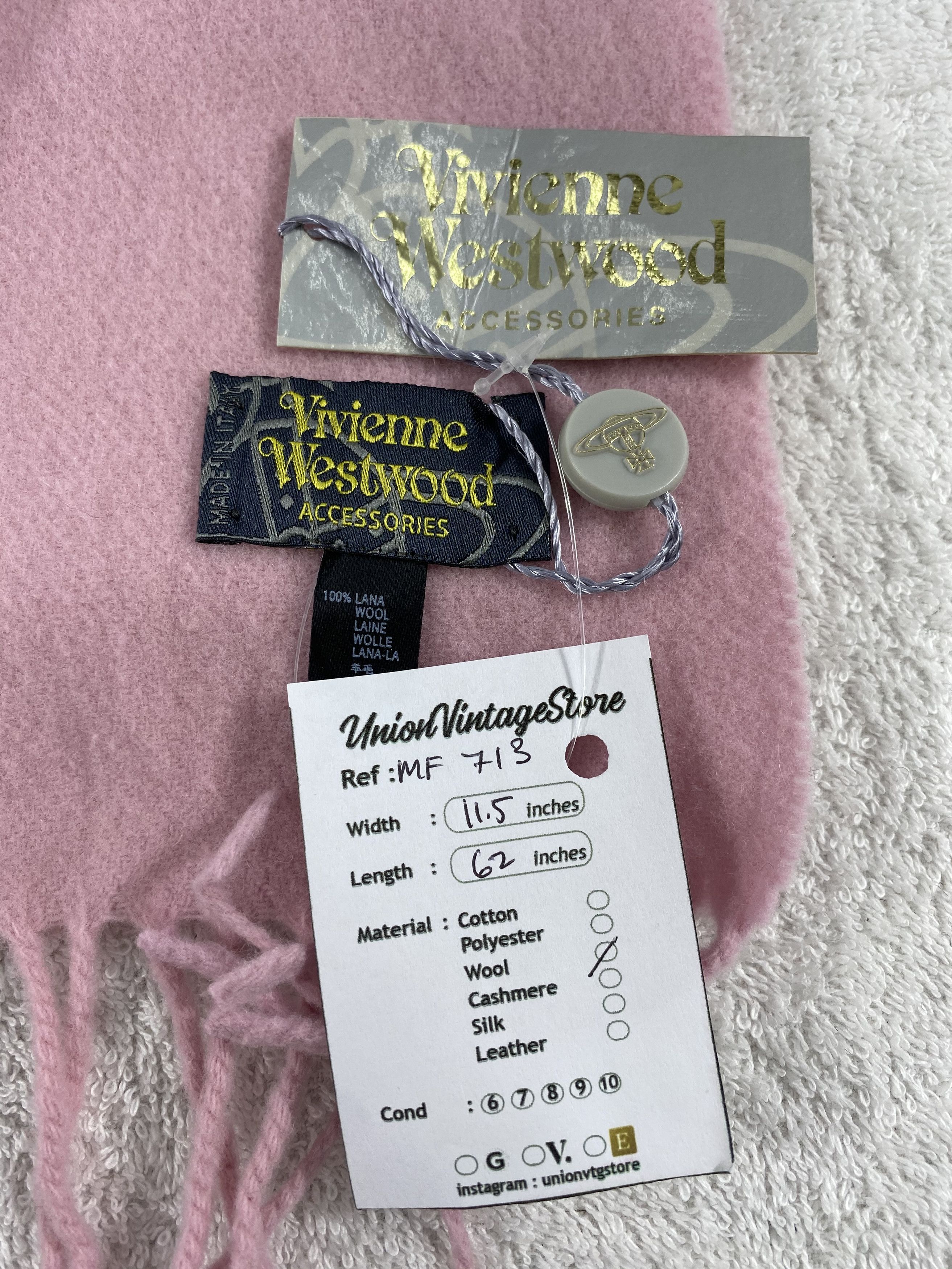 Vivienne Westwood Vintage Vivienne Westwood Scarf/Muffler/Neckwear MF713 Size ONE SIZE - 5 Thumbnail