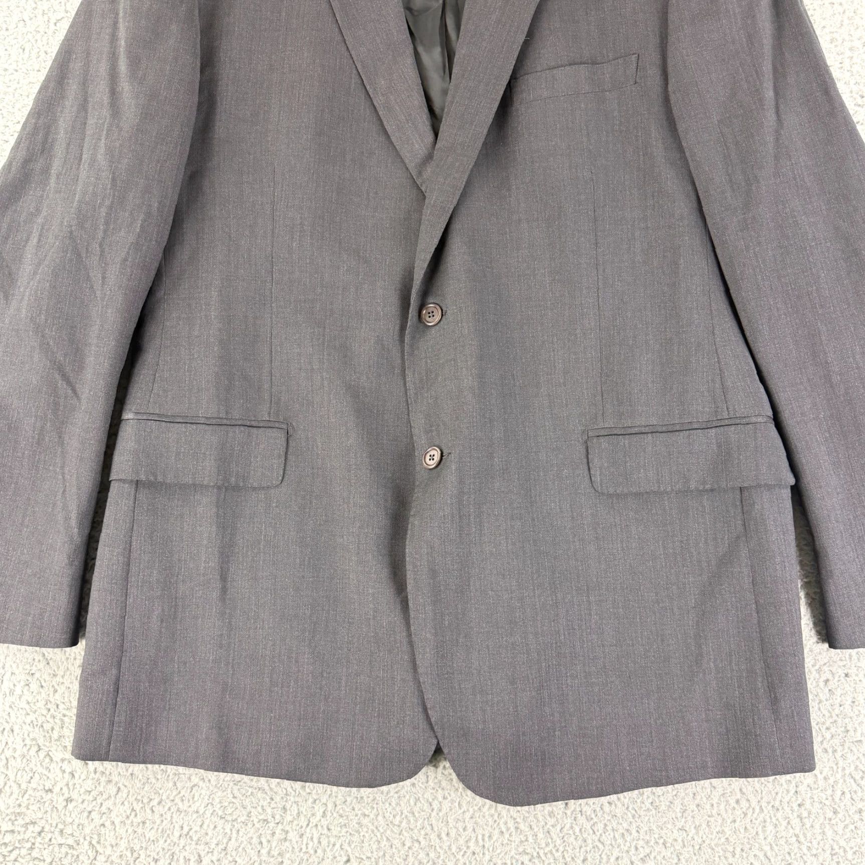 Ermenegildo Zegna Ermenegildo Zegna Blazer Jacket Mens Size 46 Gray Wool Silk Italy Blazer Coat Milestone Style City Classic Designer Regular Vintage: No Size 46R - 4 Thumbnail