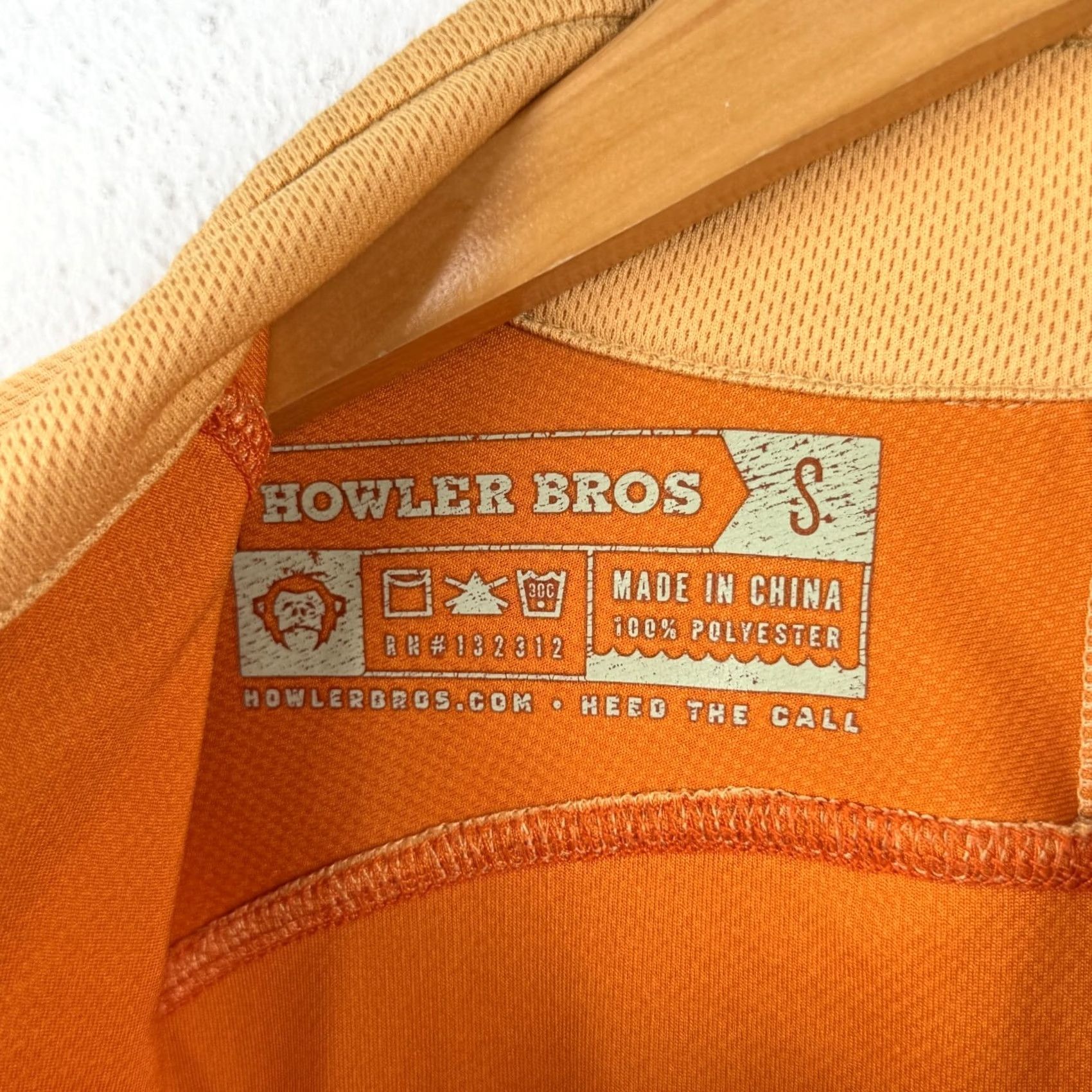 Howler Brothers Howler Brothers Shirt Mens S Orange 1/4 Zip Pullover Activewear Casual Travel Outdoor Size US S / EU 44-46 / 1 - 6 Thumbnail