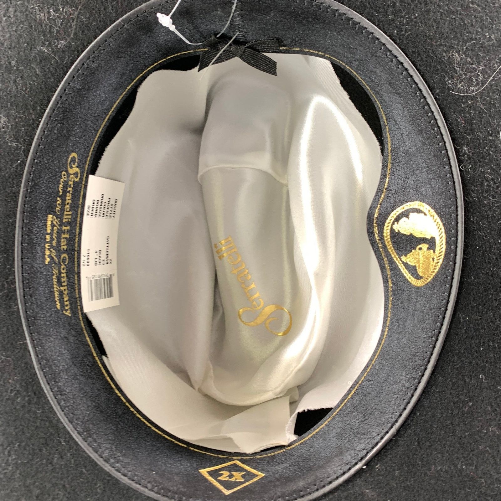 Other SERRATELLI Size 7.5 Black Cowboy Feather Hats Size ONE SIZE - 5 Thumbnail