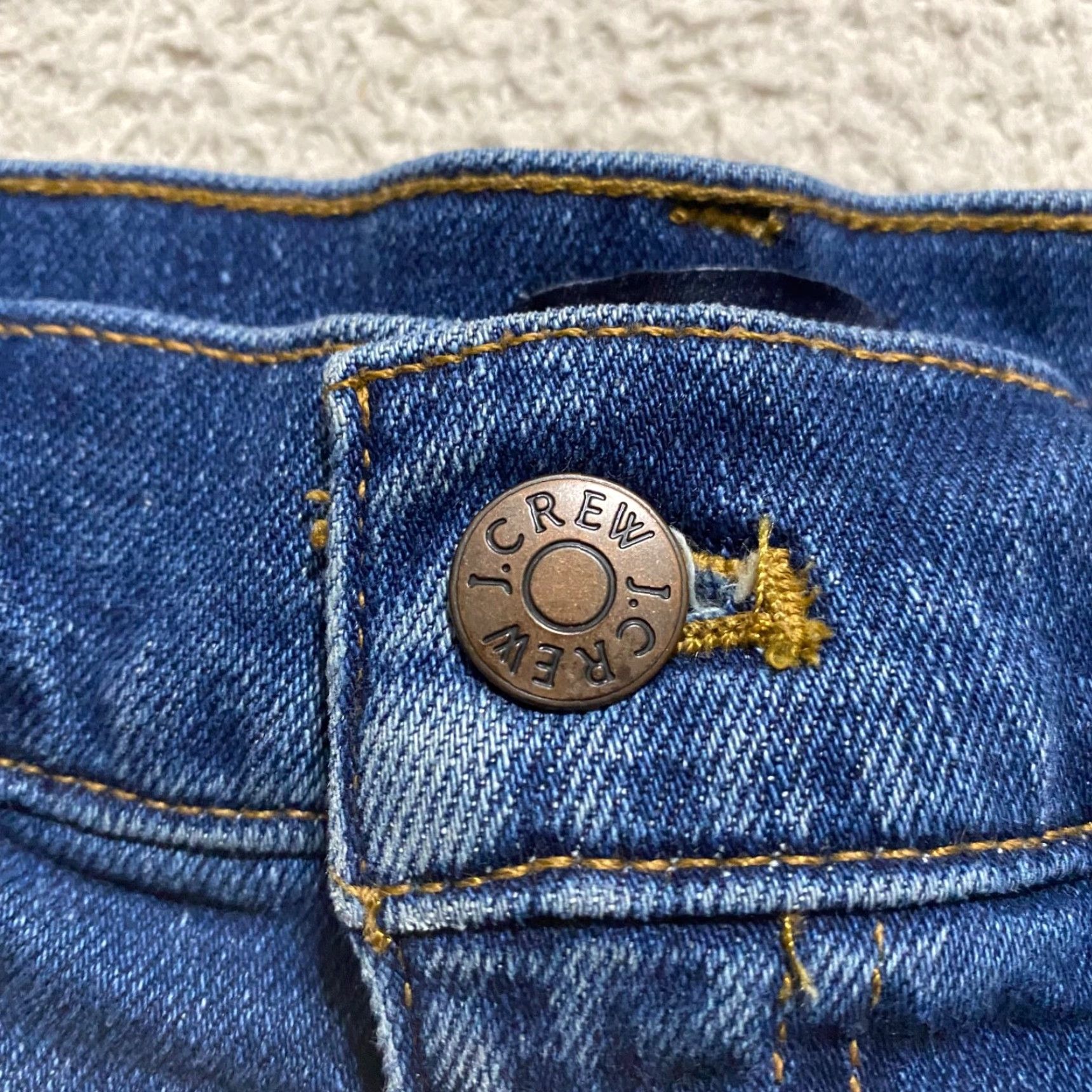 J.Crew J.CREW Womens Shorts Jean Blue Denim Dark Wash High Rise Cut Off Inseam 3.5" 27 Size 27" / US 4 / IT 40 - 6 Thumbnail