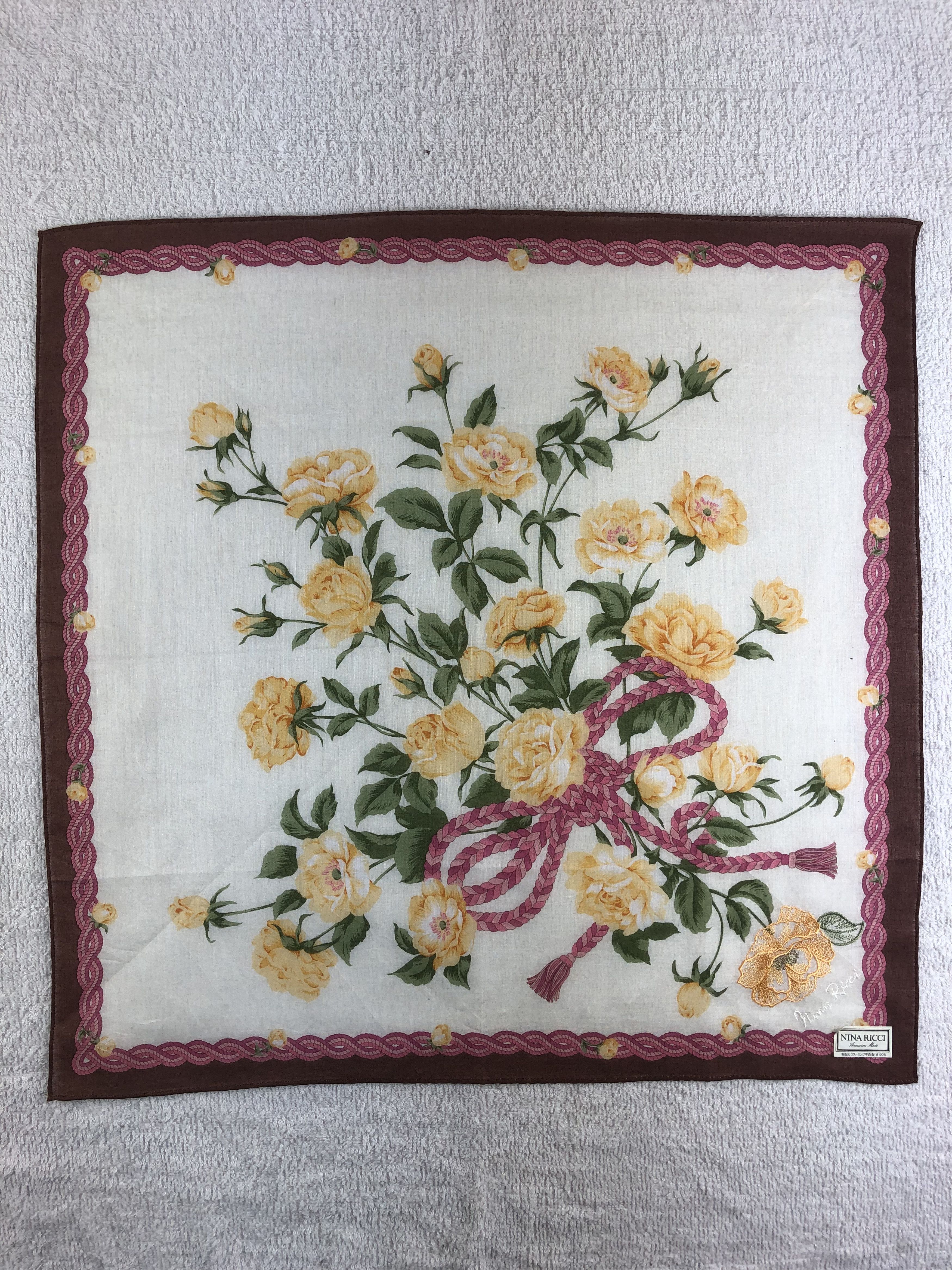 Nina Ricci Nina Ricci Handkerchief / Bandana / Neckerchief C185 Size ONE SIZE - 3 Thumbnail