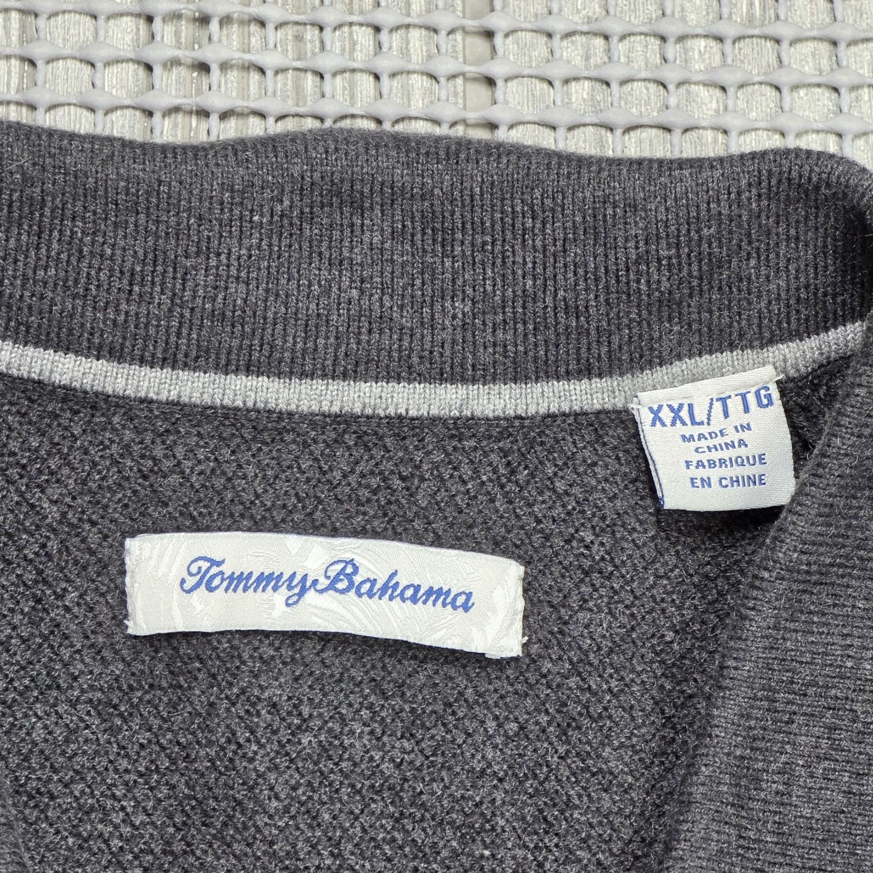 Tommy Bahama Tommy Bahama Sweater Polo Long Point Long Sleeve Silk Cotton Nylon Blend 2XL Men Size US XXL / EU 58 / 5 - 7 Thumbnail