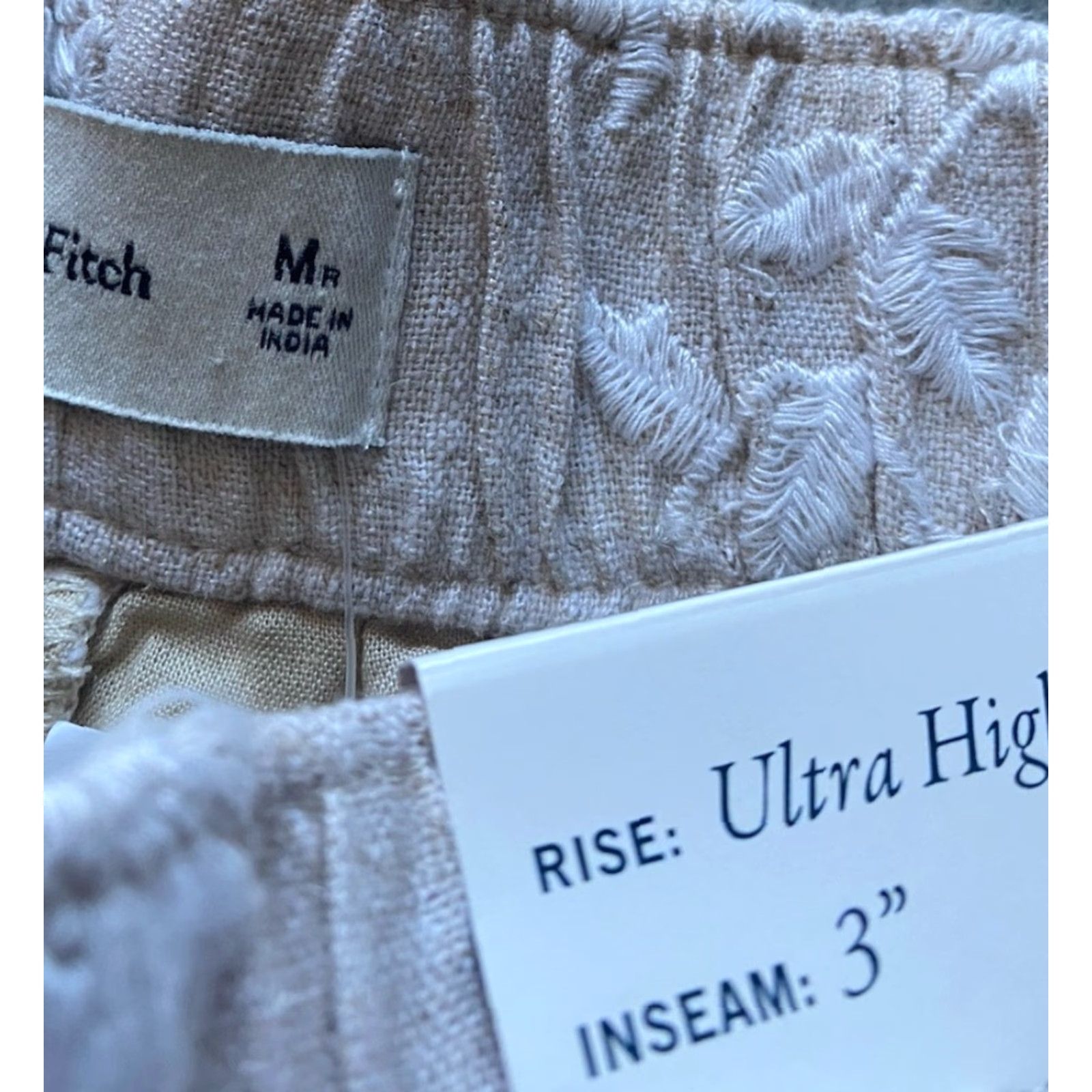 Abercrombie & Fitch Abercrombie & Fitch Ultra High Rise Shorts Women M Floral Embroidery Multicolor Size 32" / US 10 / IT 46 - 5 Thumbnail