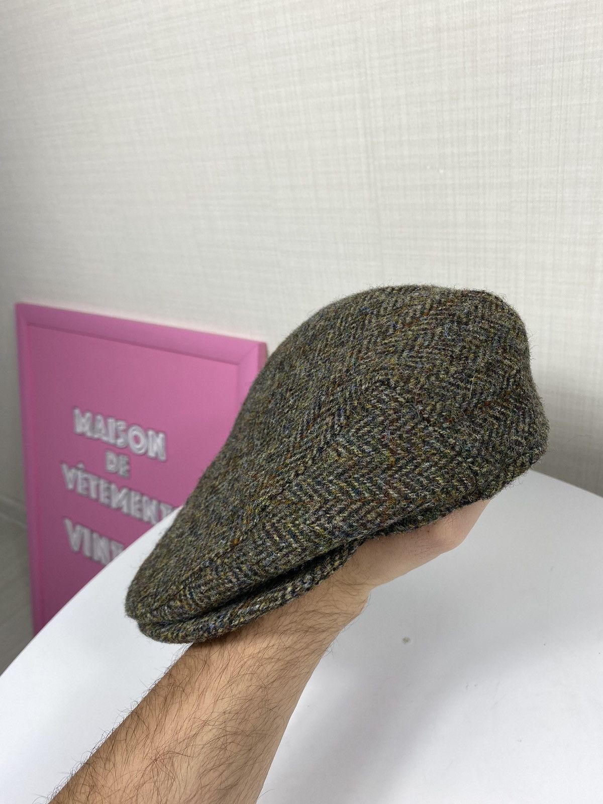 Harris Tweed Harris Tweed John Rocha Flat Cap Size ONE SIZE - 5 Thumbnail