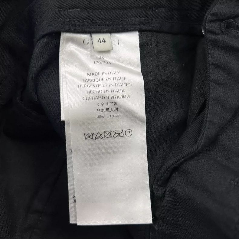 Gucci Gucci Solid color mid-waist zipper back embroidered logo st Size US 28 / EU 44 - 5 Thumbnail