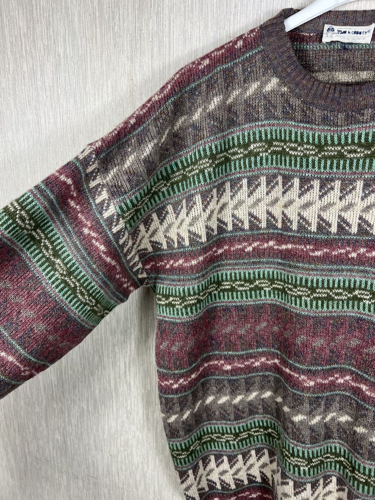 Acne Studios Vintage Tom Hanbury patterned wool sweater retro acne style Size US L / EU 52-54 / 3 - 7 Thumbnail