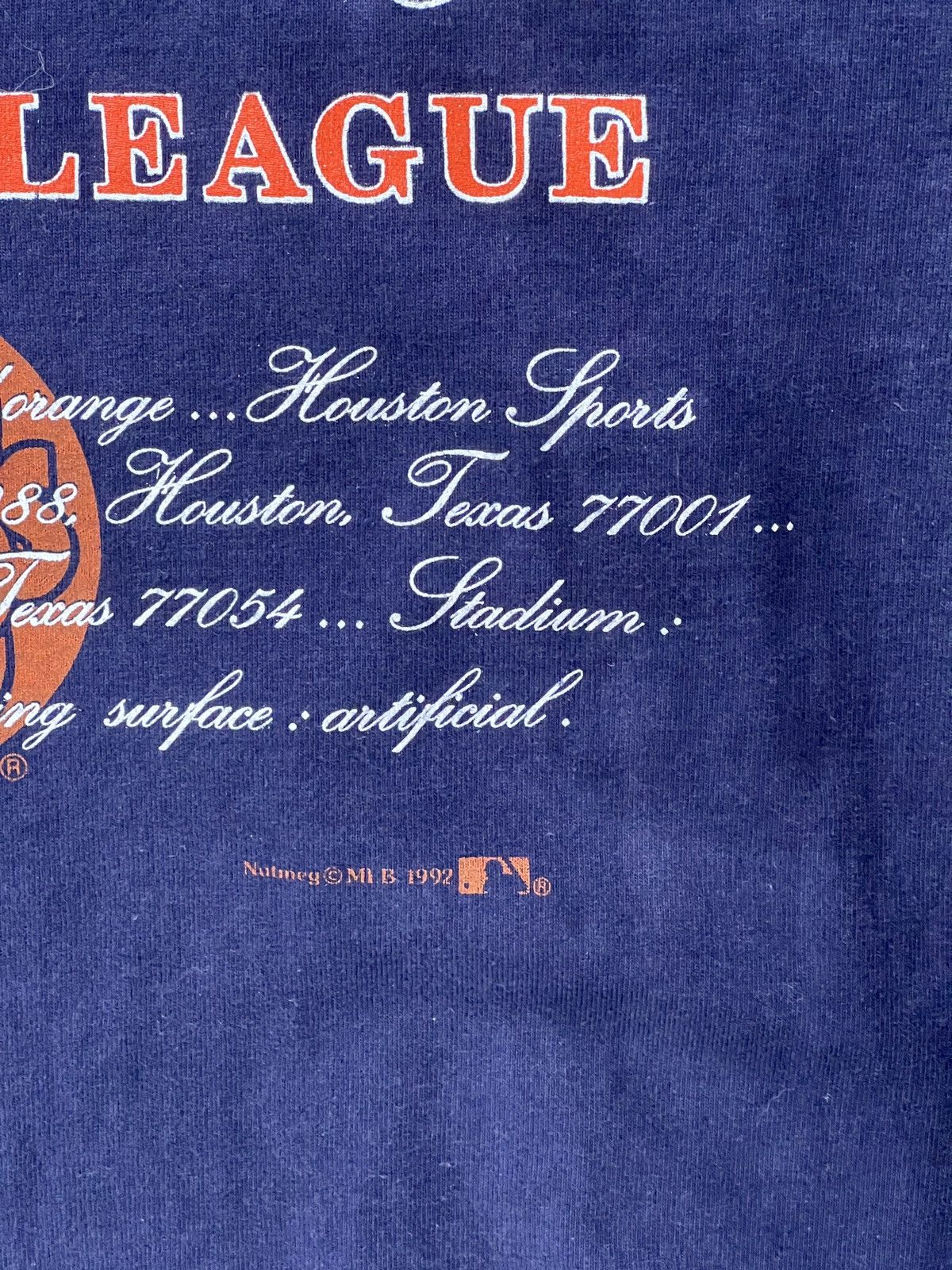 MLB Vintage 1992 90s Houston Astros National League Tee Large Size US L / EU 52-54 / 3 - 5 Thumbnail
