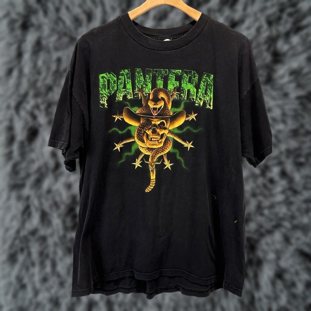 THE GREAT Vtg Pantera The Great Southern Trendkill Tshirt Metal Band Sz X-Large Black 90s Size US XL / EU 56 / 4 - 1 Thumbnail