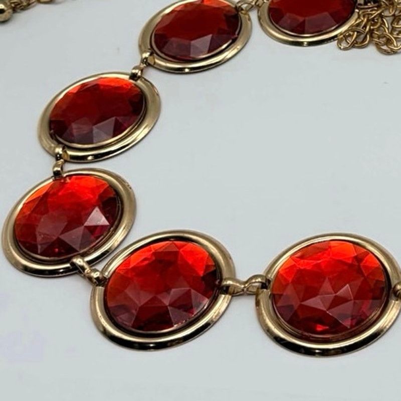 Other Red & Gold Circular Metal Belt Size ONE SIZE - 2 Thumbnail