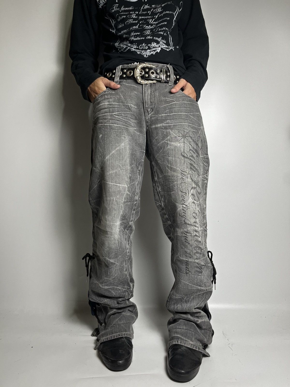 If Six Was Nine Lace up jackserika pant vkei style japanese brand Size US 34 / EU 50 - 18 Thumbnail