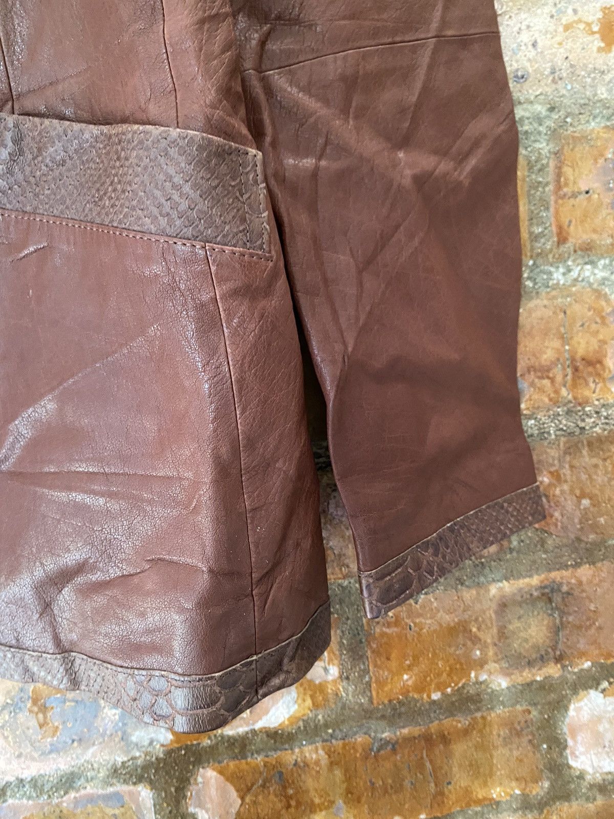 Tornado Mart 🔥🔥🔥Tornado Mart Snake Skin Leather Jacket Size US M / EU 48-50 / 2 - 14 Thumbnail