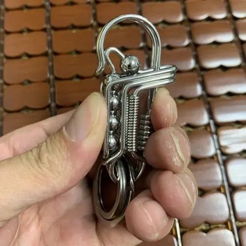 Vintage Stainless steel Handicraft Mechanical KeyRing Size ONE SIZE - 3 Thumbnail