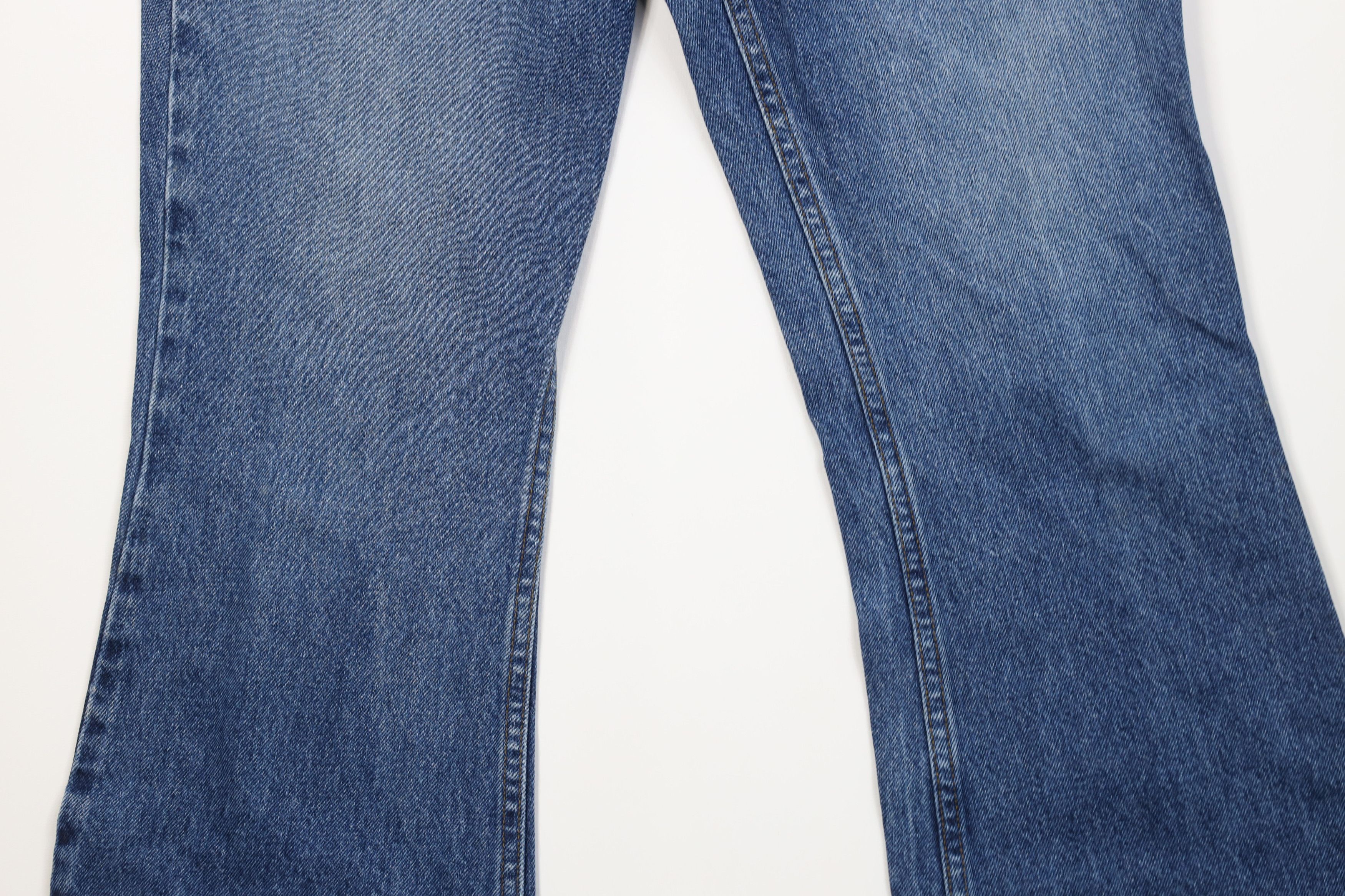 Vintage Vintage 90s Y2K Mudd Flared Wide Leg Denim Jeans Blue Size 34" / US 12 / IT 48 - 3 Thumbnail