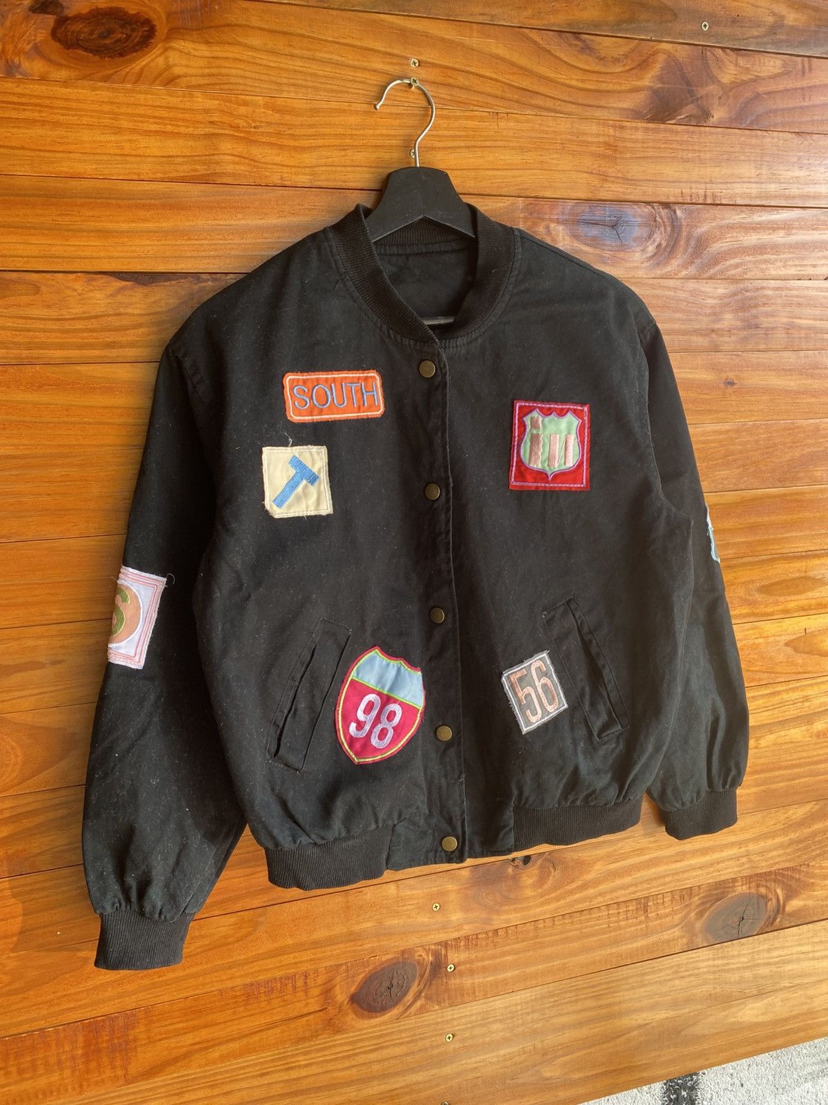 Japanese Brand Vintage I.N. Express by Nobuo Ikeda Black with Multi Patches Size US S / EU 44-46 / 1 - 5 Thumbnail