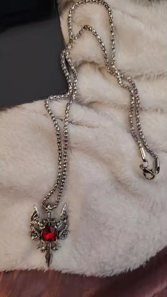 Japanese Brand Gothic Skeleton Cross Necklace Size ONE SIZE - 6 Thumbnail