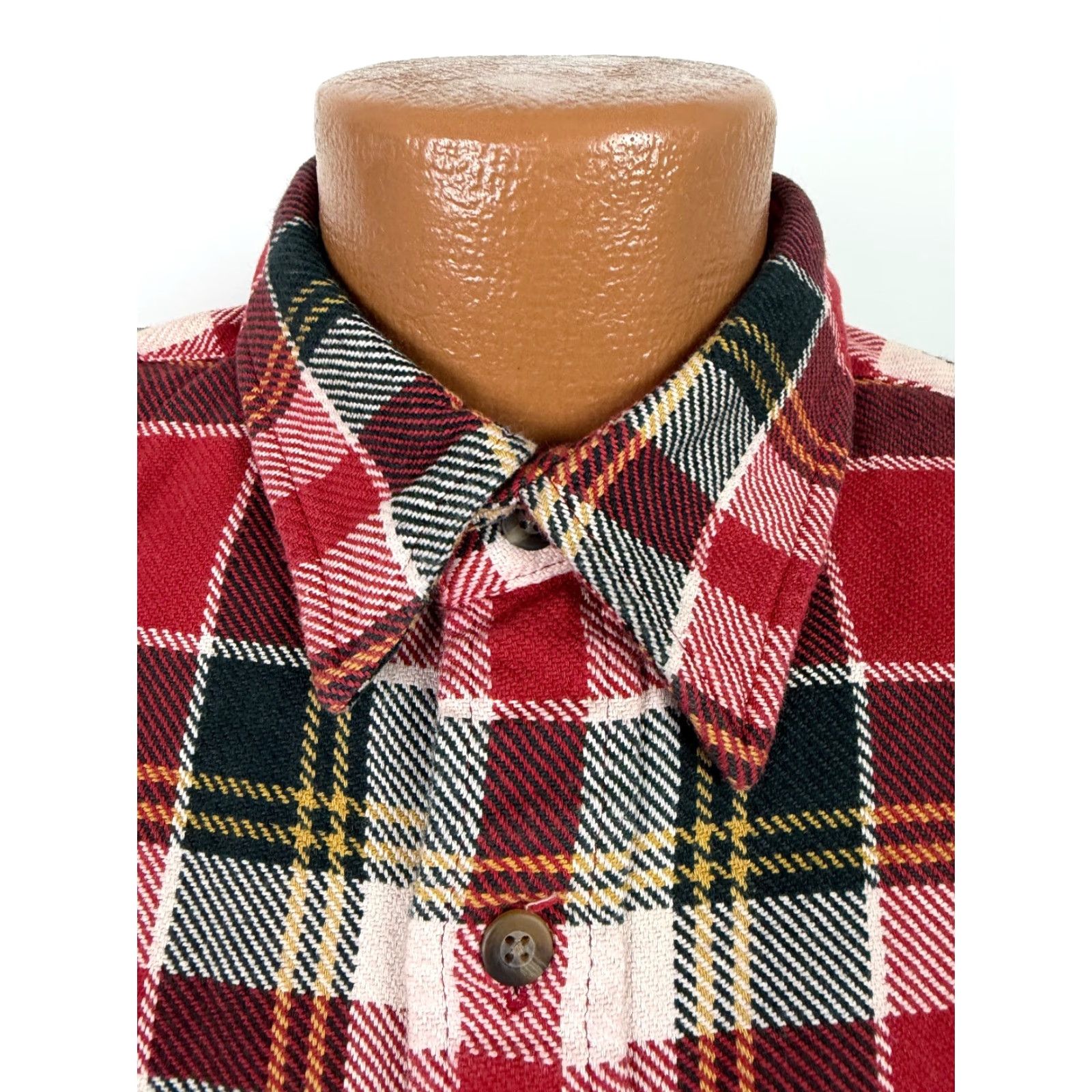 Eddie Bauer VINTAGE Eddie Bauer Flannel Shirt Men M Oversized Heavyweight Red Plaid Button-Up Size US M / EU 48-50 / 2 - 4 Thumbnail