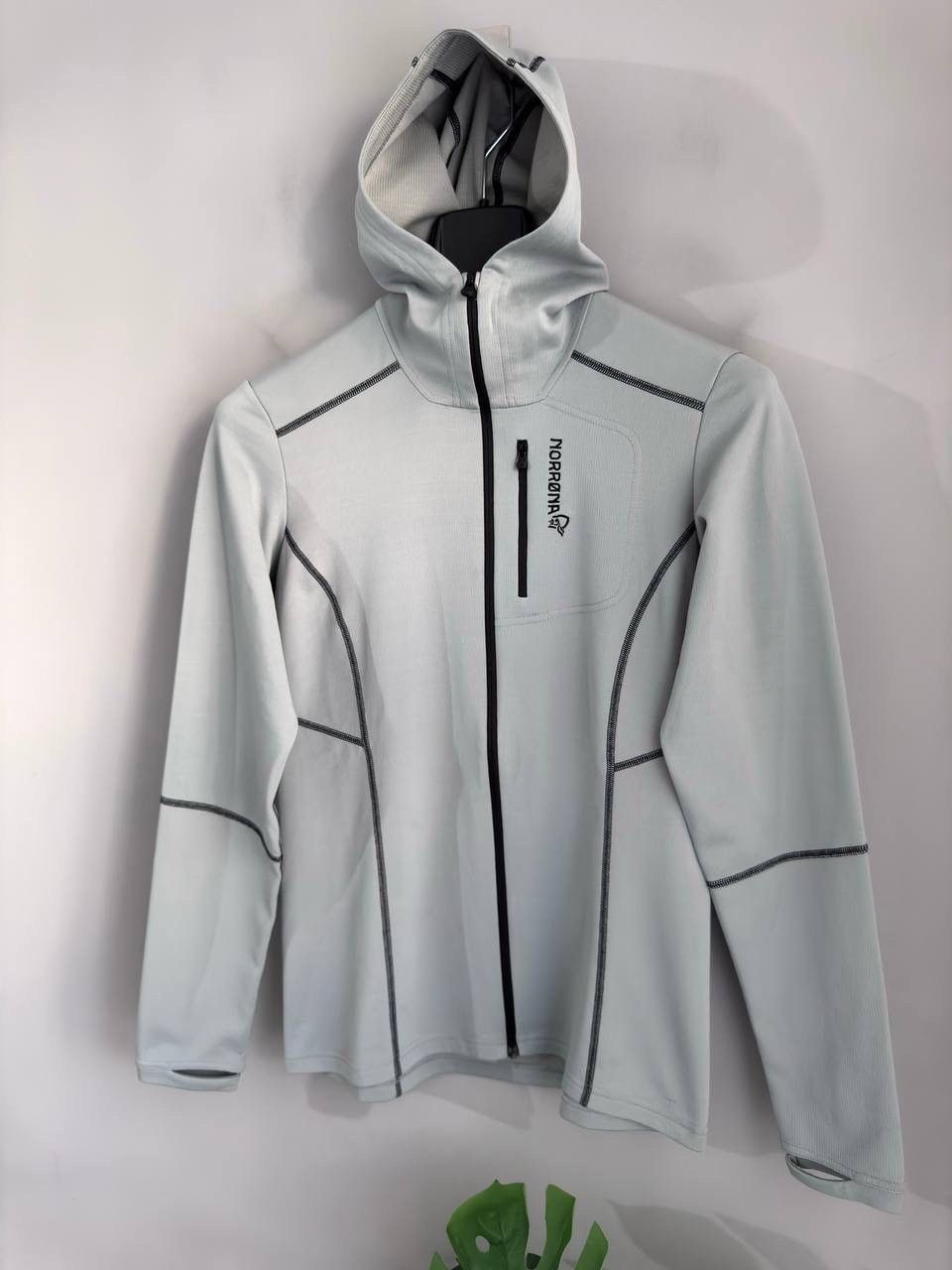 Norrona Norrona Trollveggen Warm Wool1 Women's Grey Zip Hoodie, M Size M / US 6-8 / IT 42-44 - 2 Thumbnail