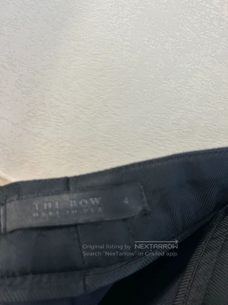 The Row The Row size 4 Black wool-blend rolled pants Size 23" - 4 Thumbnail